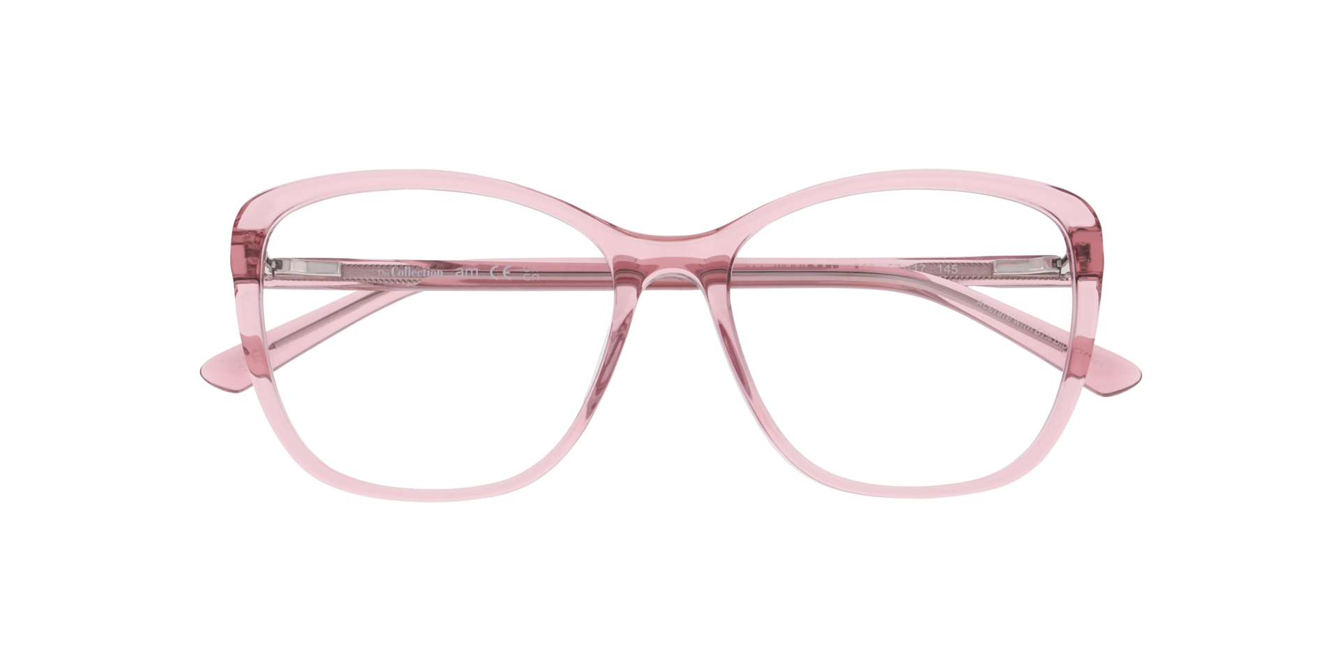 Marigold Translucent Pink AcetateEyeglass Frames for Glasses Direct, Closed View