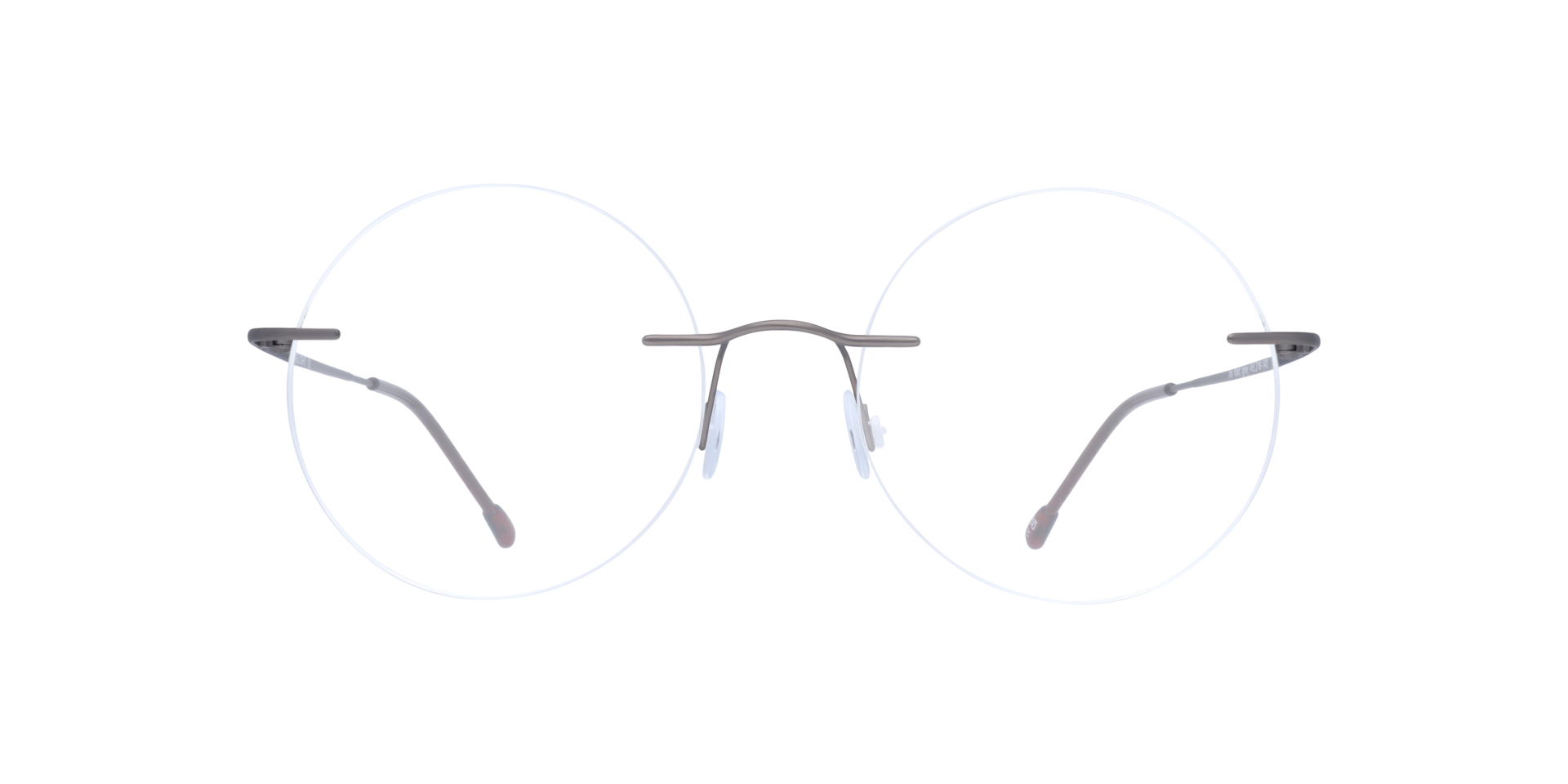Ira Matte Grey MetalEyeglass Frames for Glasses Direct, Front View