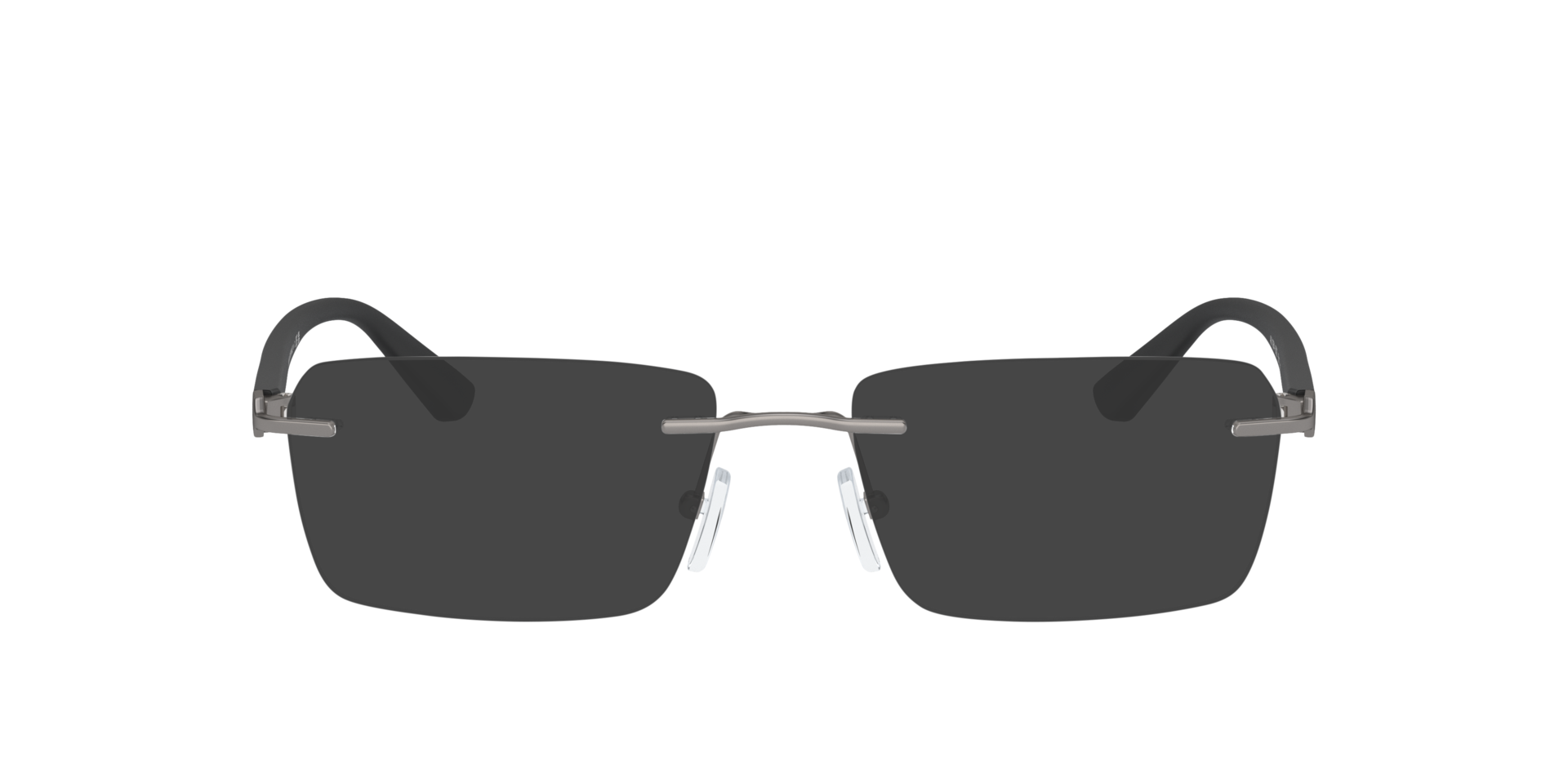 AX1064 Matte Gunmetal MetalEyeglass Frames for Glasses Direct, with Tinted Lenses