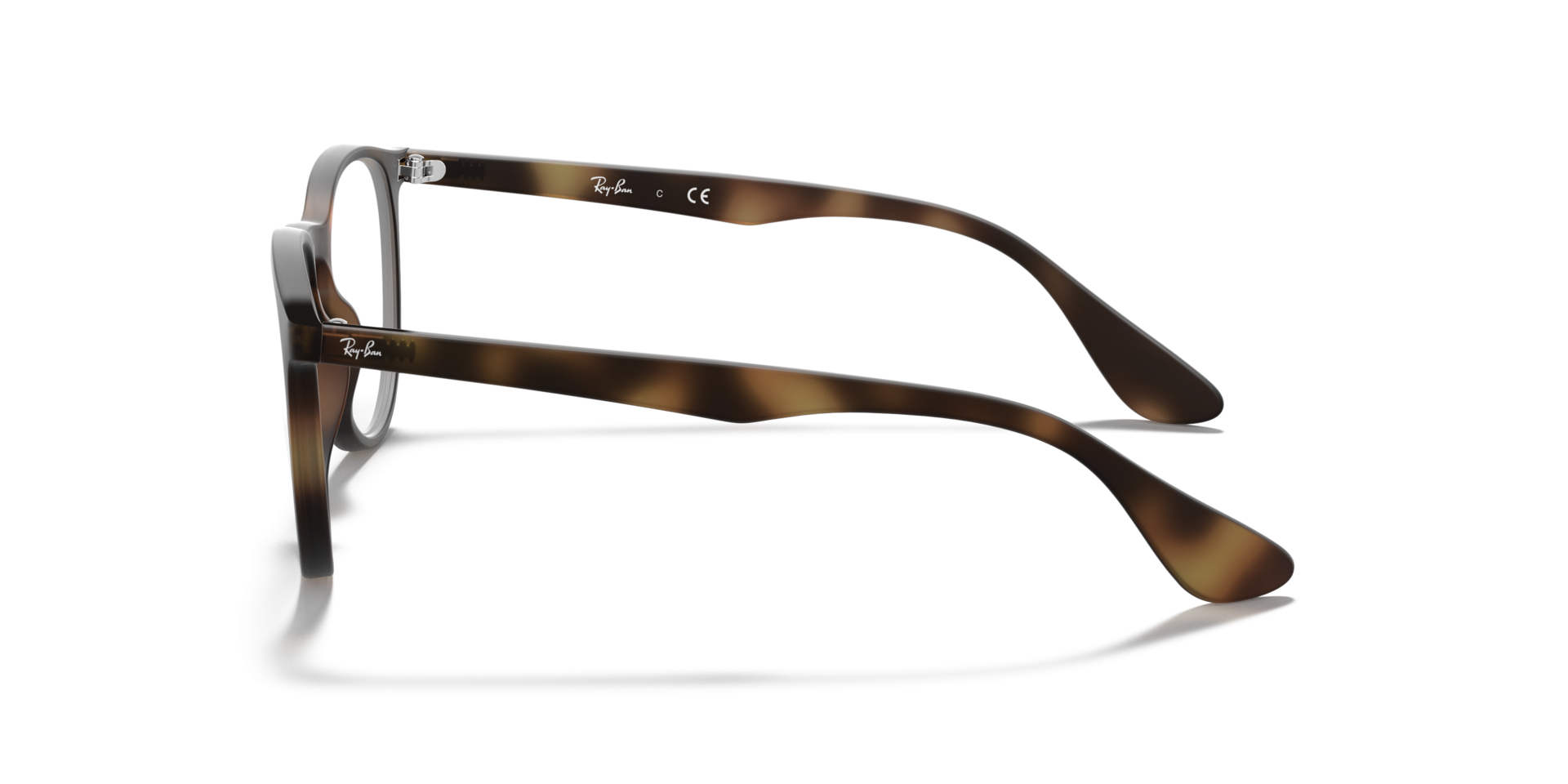 Erika Optics Havana PlasticEyeglass Frames for Glasses Direct, Side View