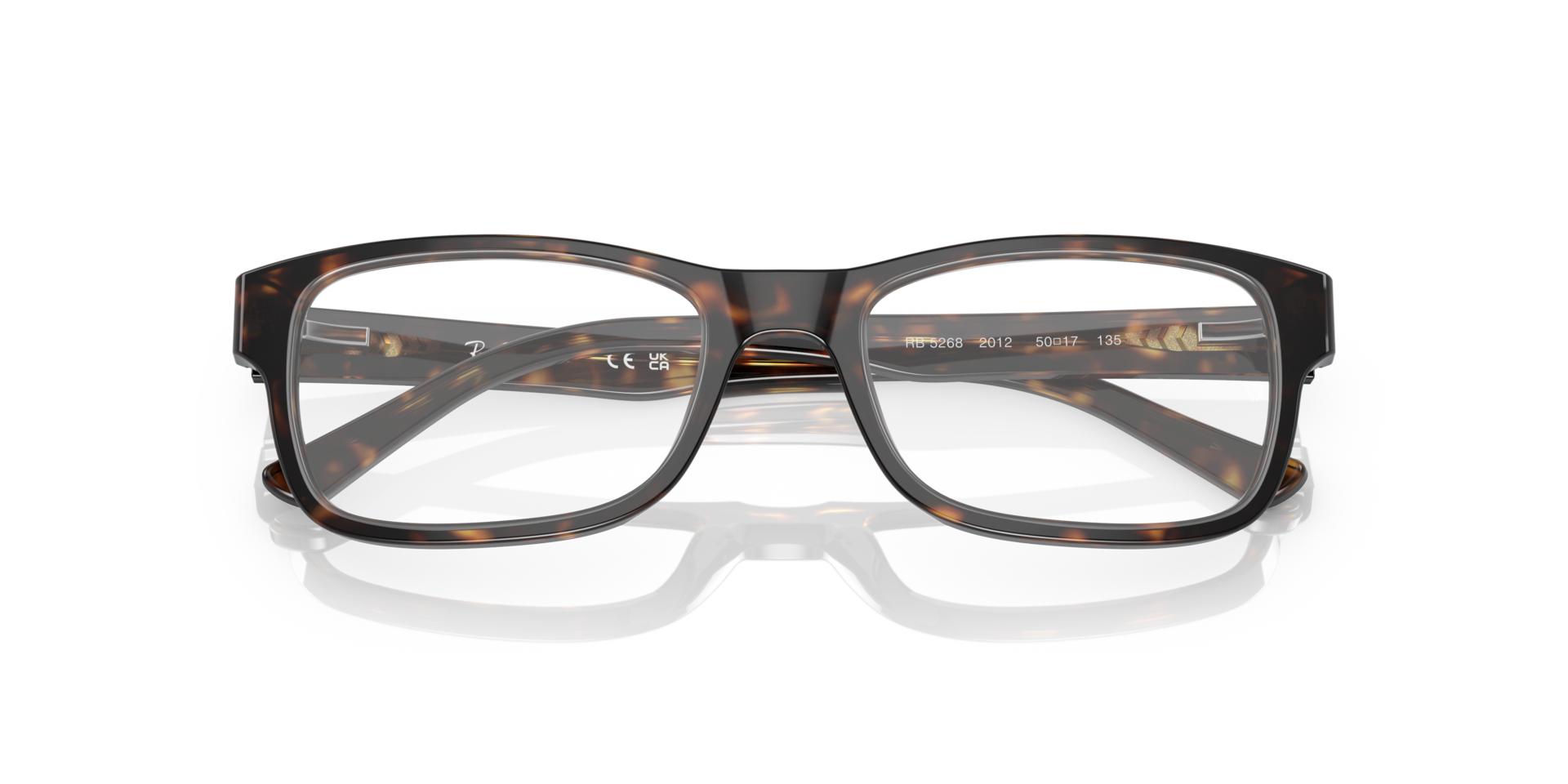 RB5268 Optics Havana AcetateEyeglass Frames for Glasses Direct, Closed View