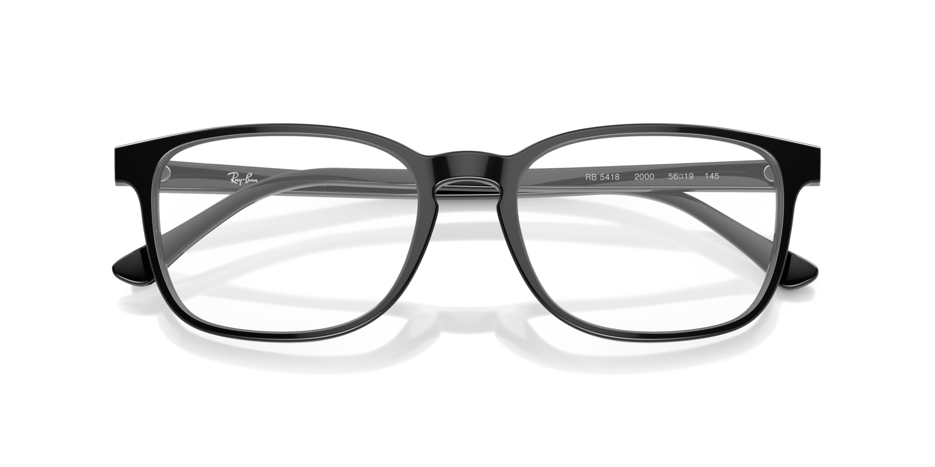 RB5418 Black AcetateEyeglass Frames for Glasses Direct, Closed View