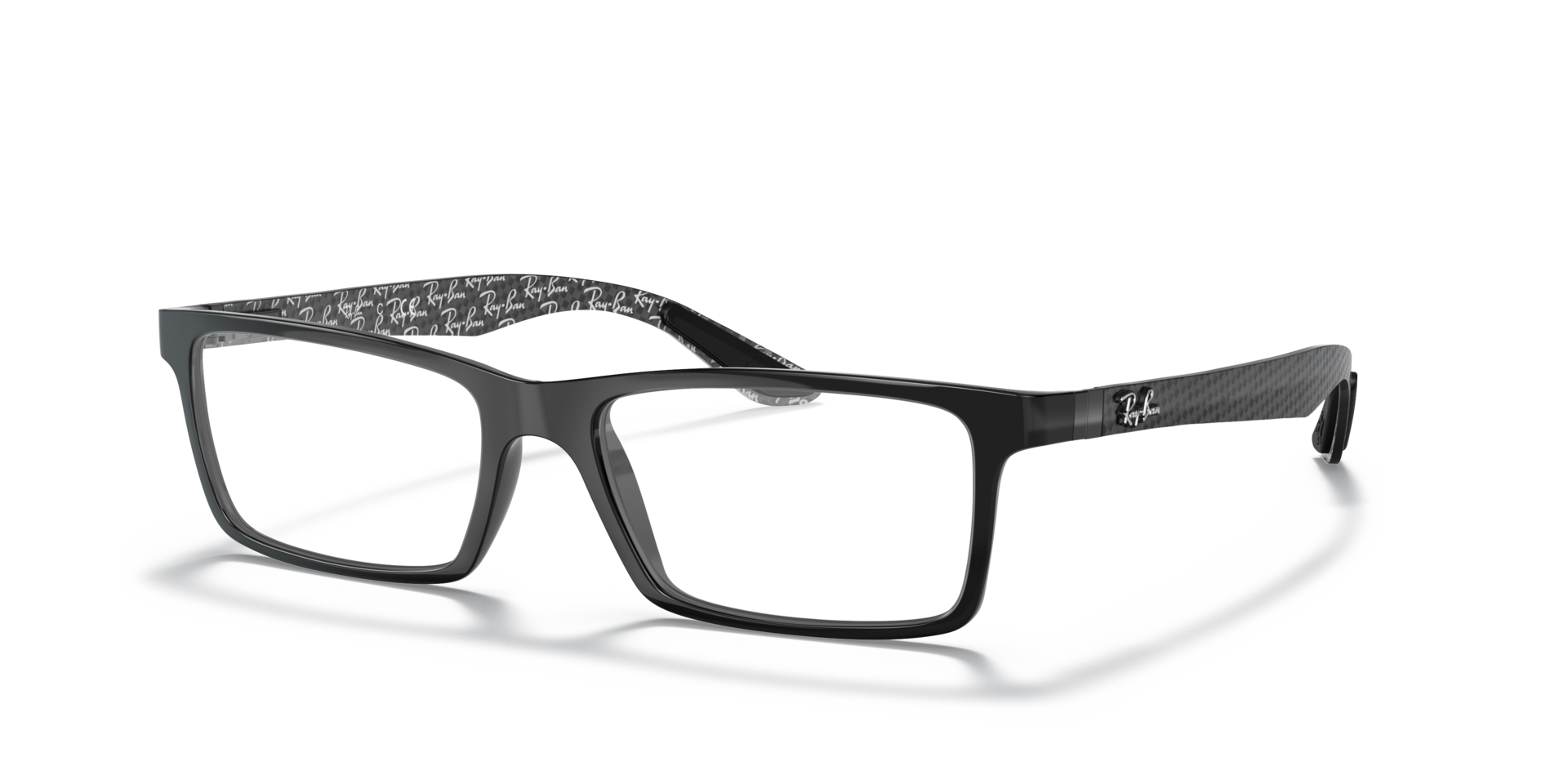 RB8901 Black PlasticEyeglass Frames for Glasses Direct, Angle View