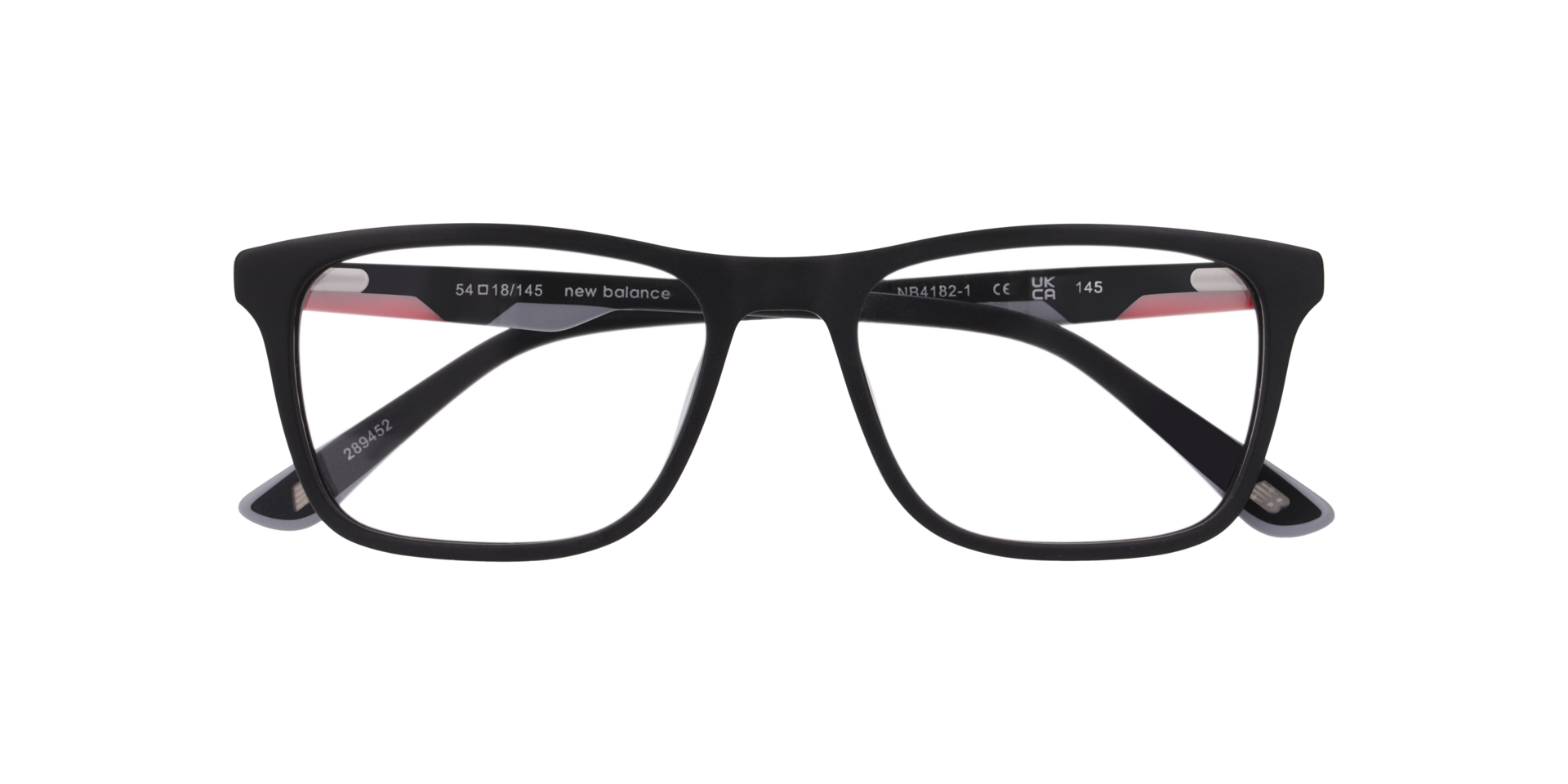 Nb4182 Black AcetateEyeglass Frames for Glasses Direct, Closed View