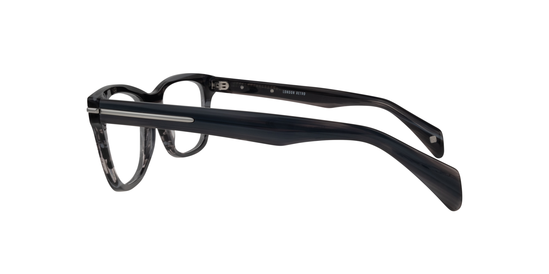 Hammersmith Grey Horn AcetateEyeglass Frames for Glasses Direct, Side View