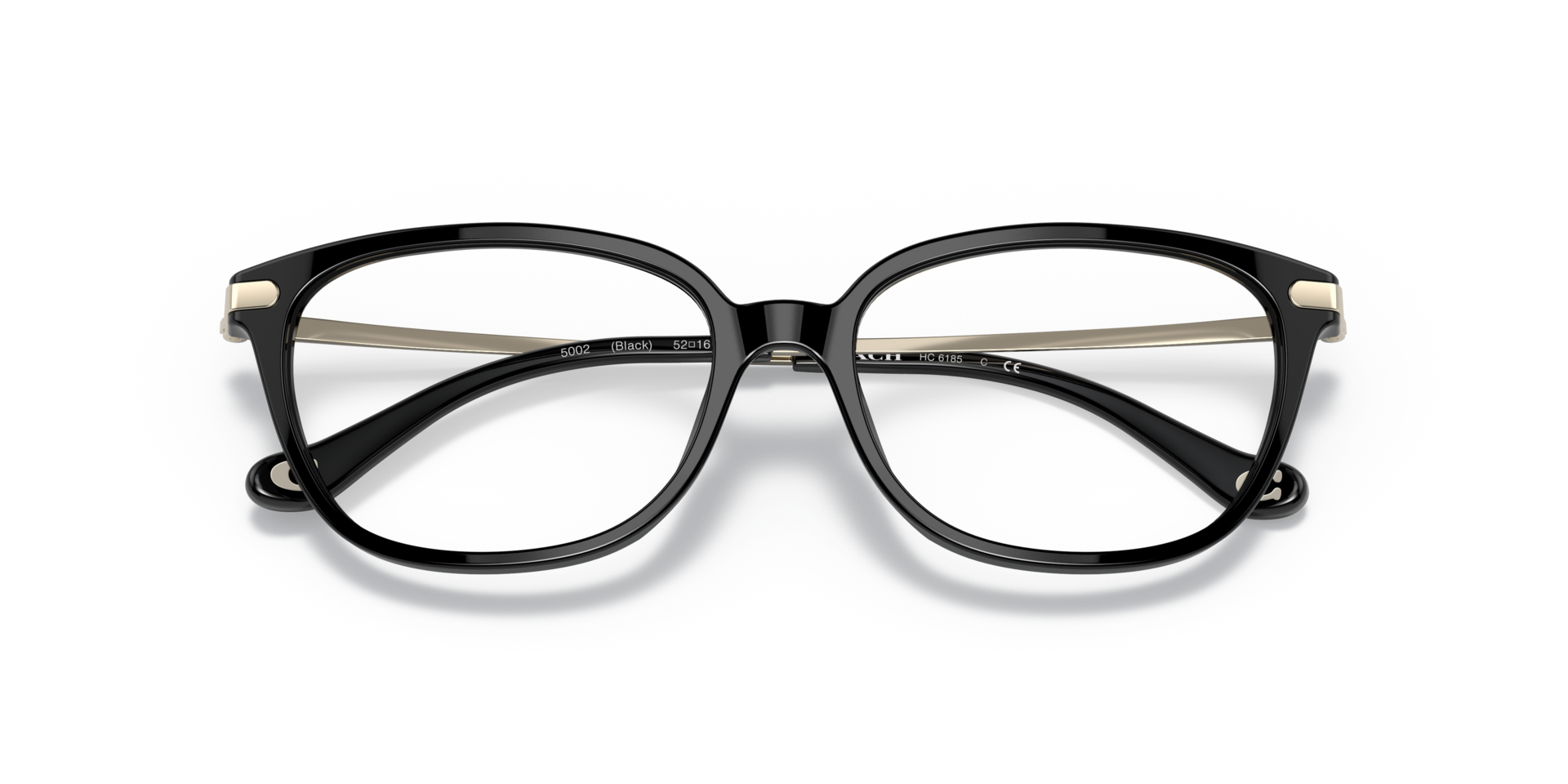 HC6185 Black AcetateEyeglass Frames for Glasses Direct, Closed View