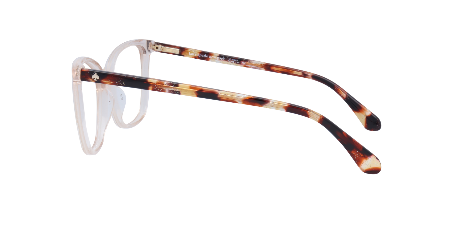 Darcie Clear AcetateEyeglass Frames for Glasses Direct, Side View