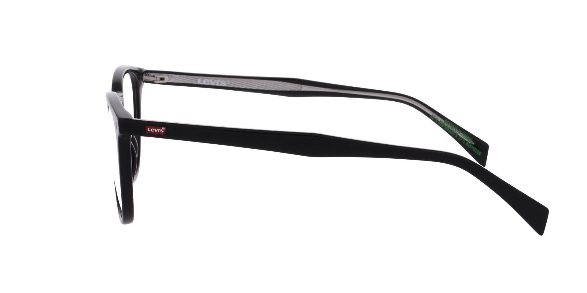 LV 5096 Black AcetateEyeglass Frames for Glasses Direct, Side View