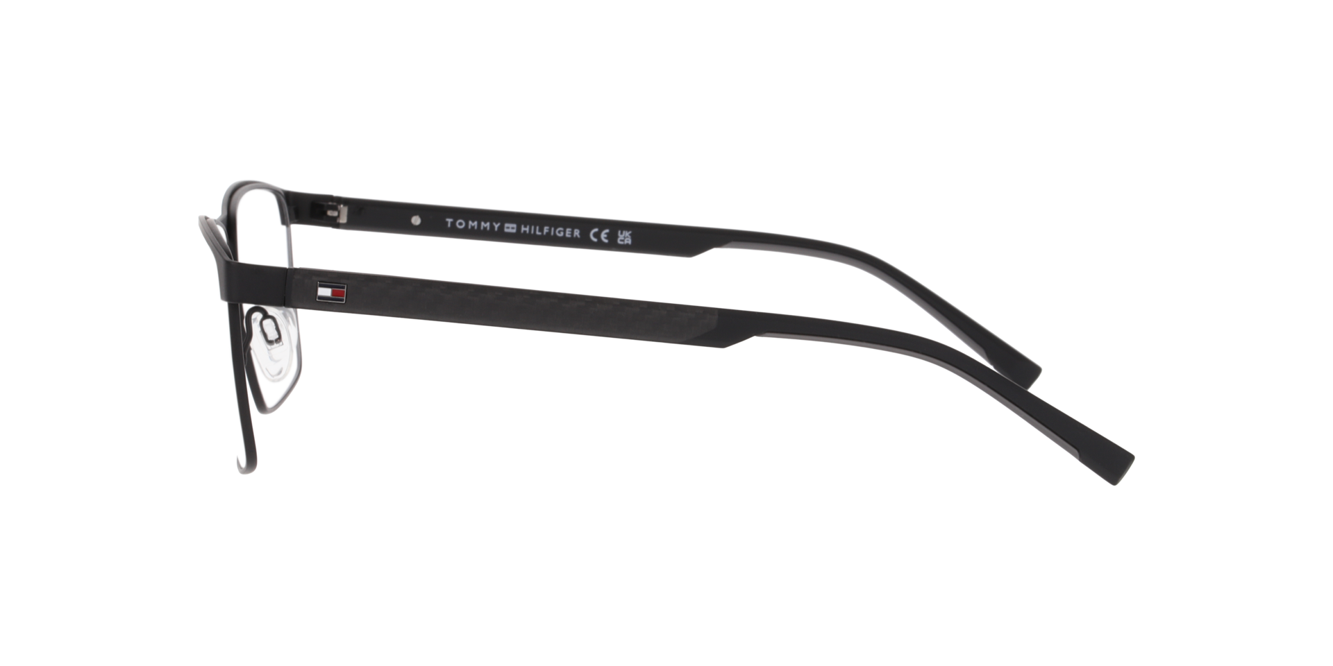 TH 2196 Black MetalEyeglass Frames for Glasses Direct, Side View