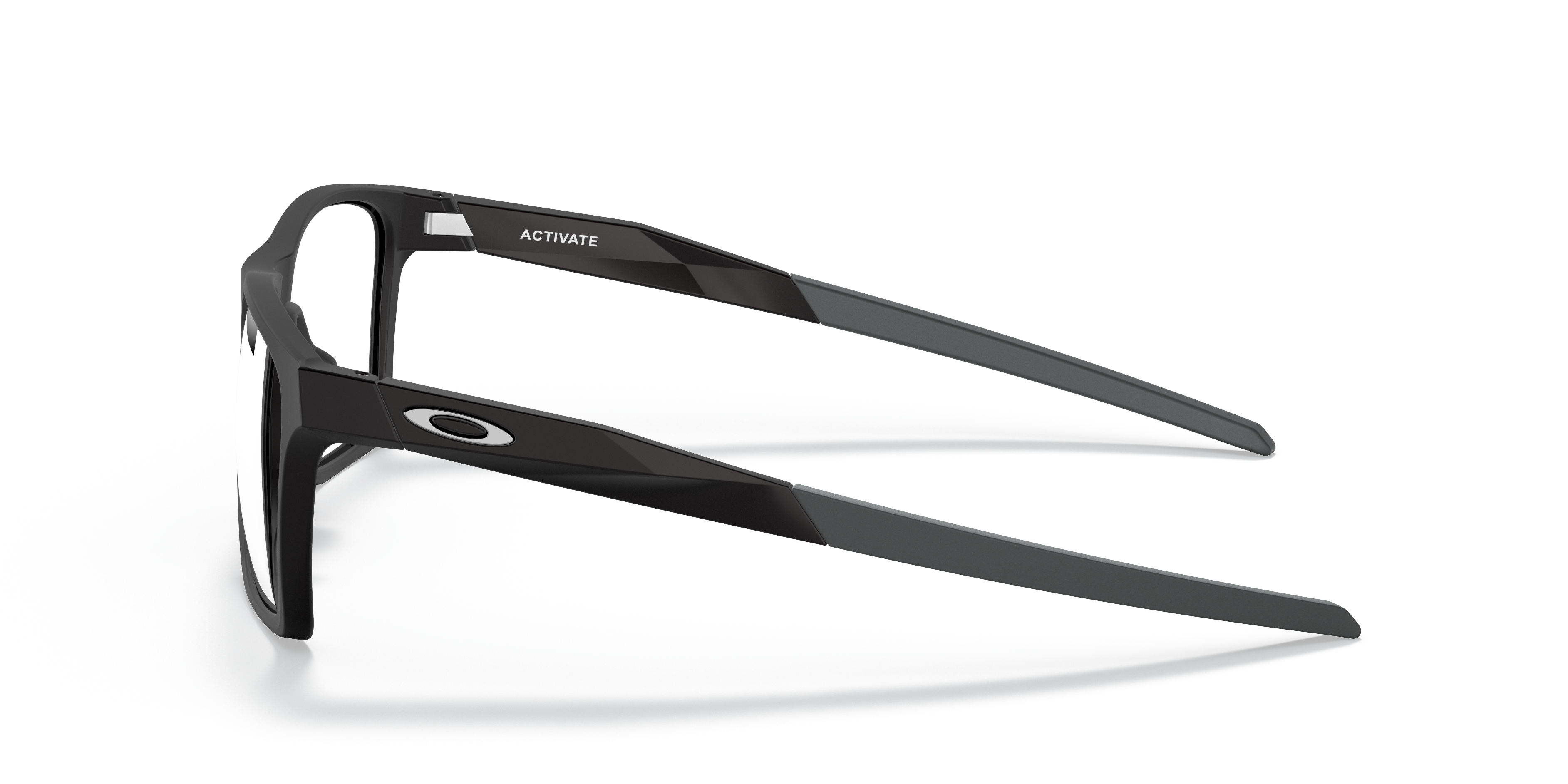 Activate Satin Black PlasticSunglass Frames for Glasses Direct, Side View