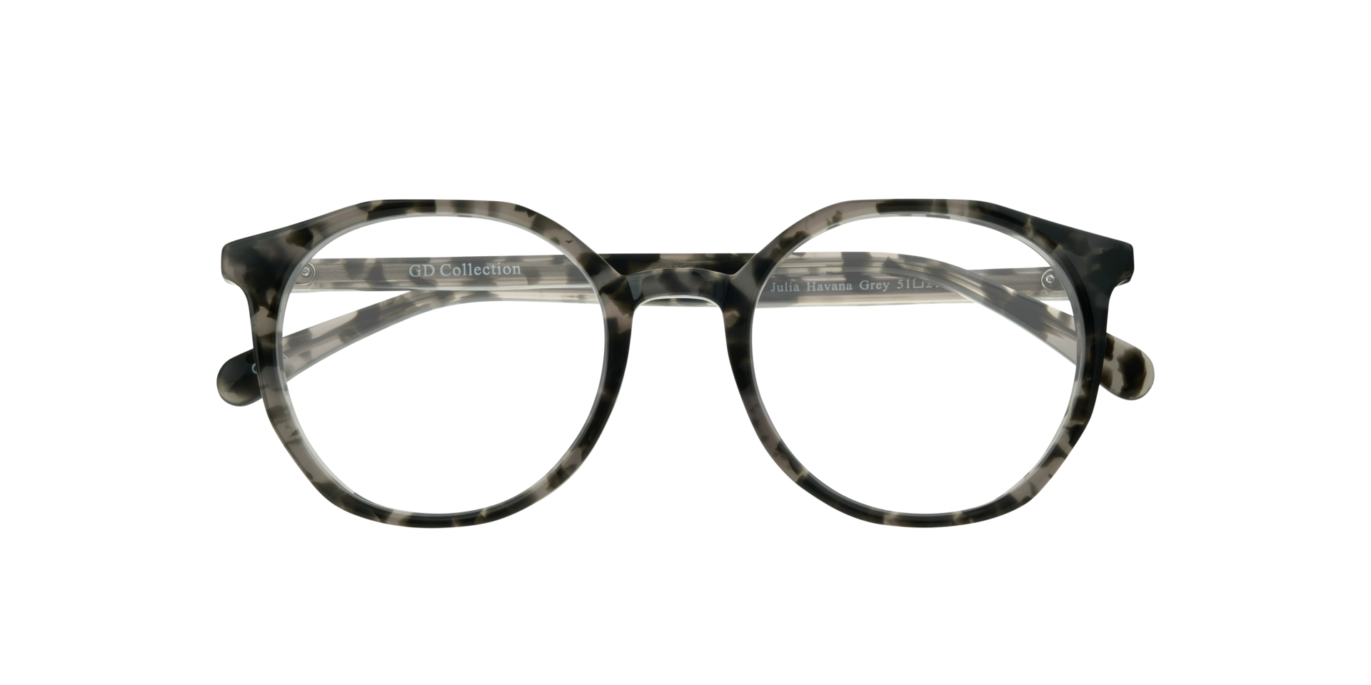 Julia Havana Grey AcetateEyeglass Frames for Glasses Direct, Closed View