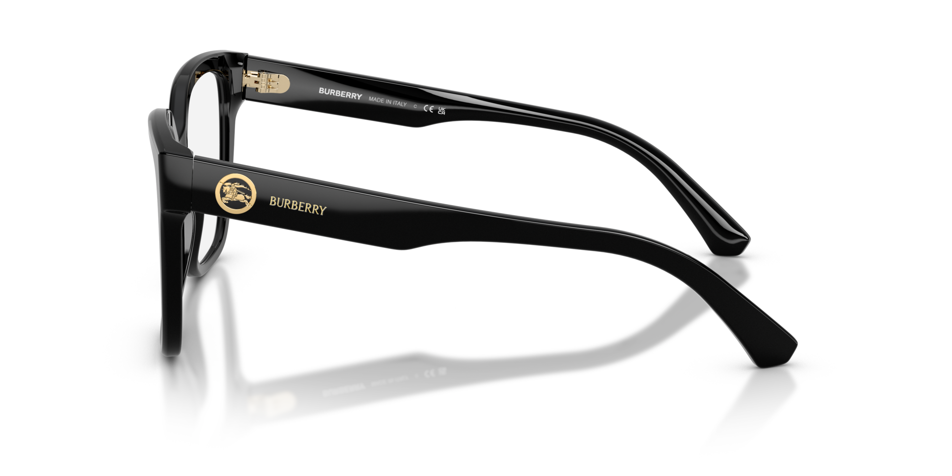 BE2443 Black AcetateEyeglass Frames for Glasses Direct, Side View