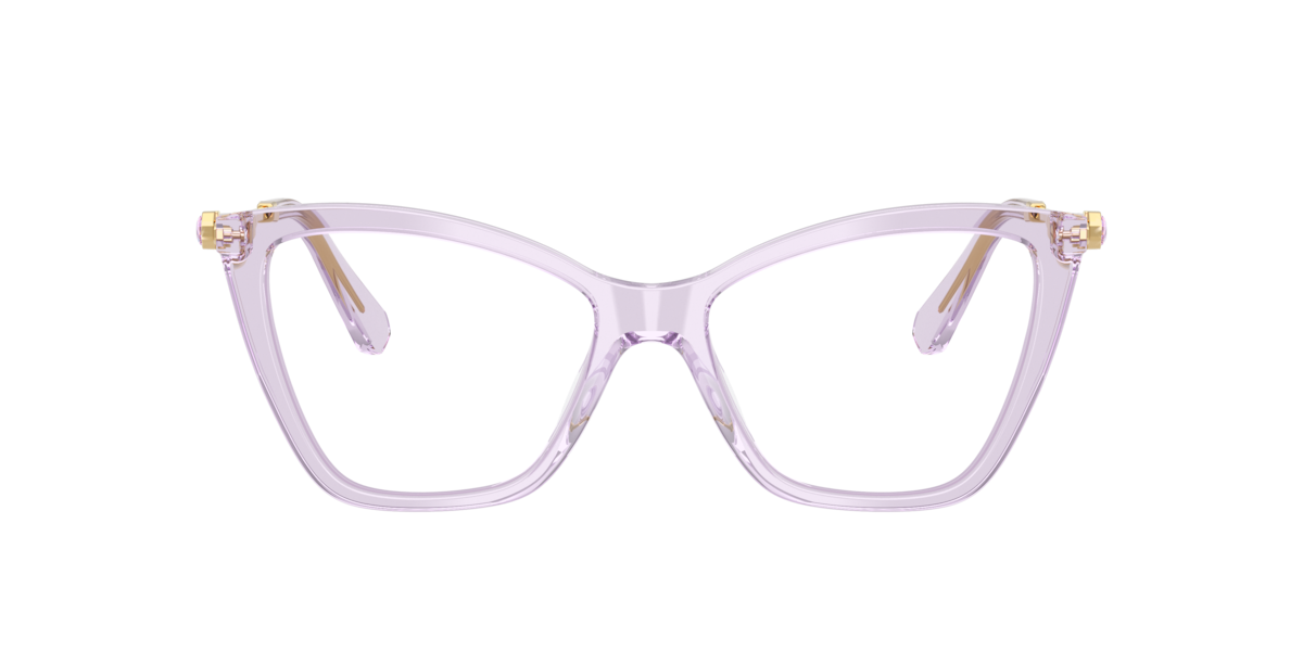 Swarovski Women's Transparent Lilac Cat-Eye Acetate Eyeglasses Online - Full Rim - Sk2051
