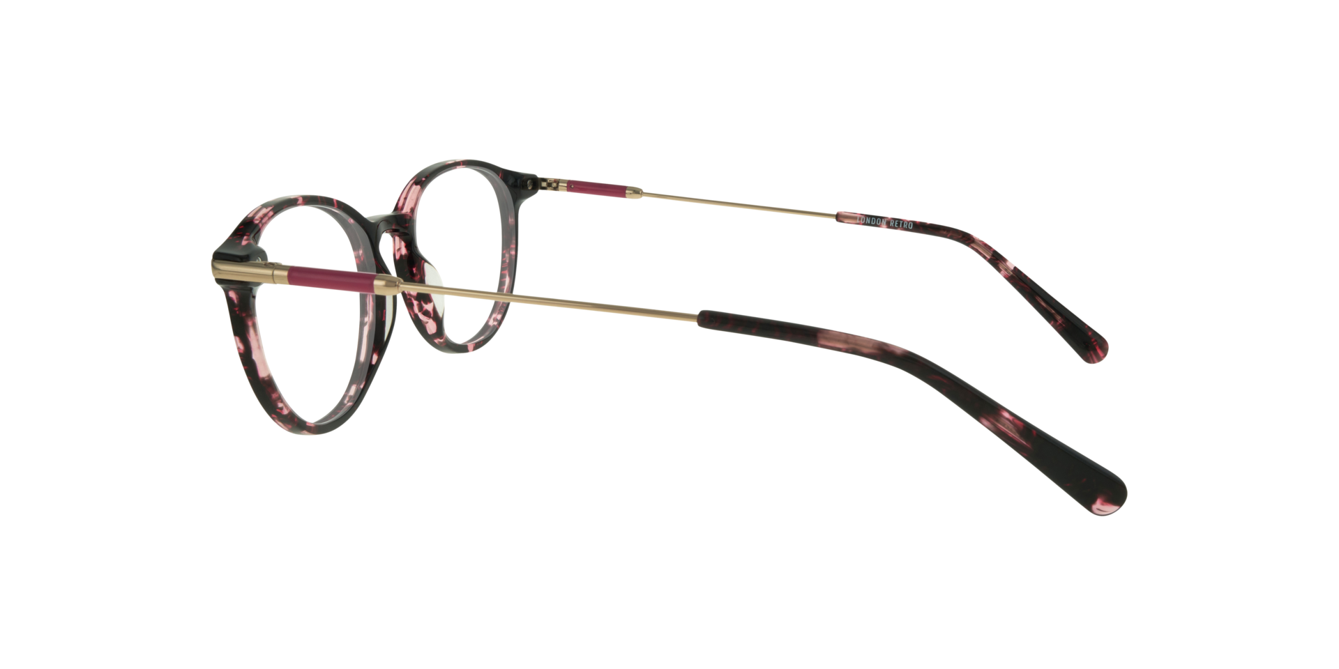 Kitty Pink Pattern AcetateEyeglass Frames for Glasses Direct, Side View