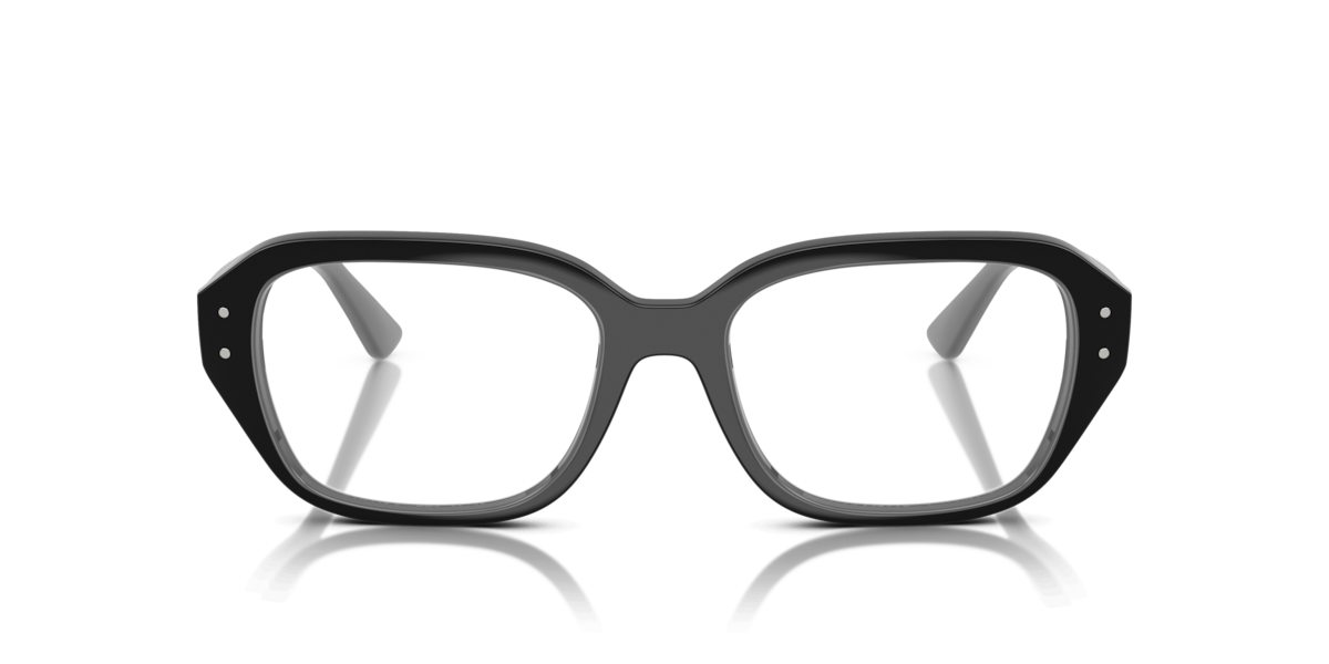 Ray-Ban Unisex Black Square Plastic Eyeglasses Online - Full Rim - Rb7258