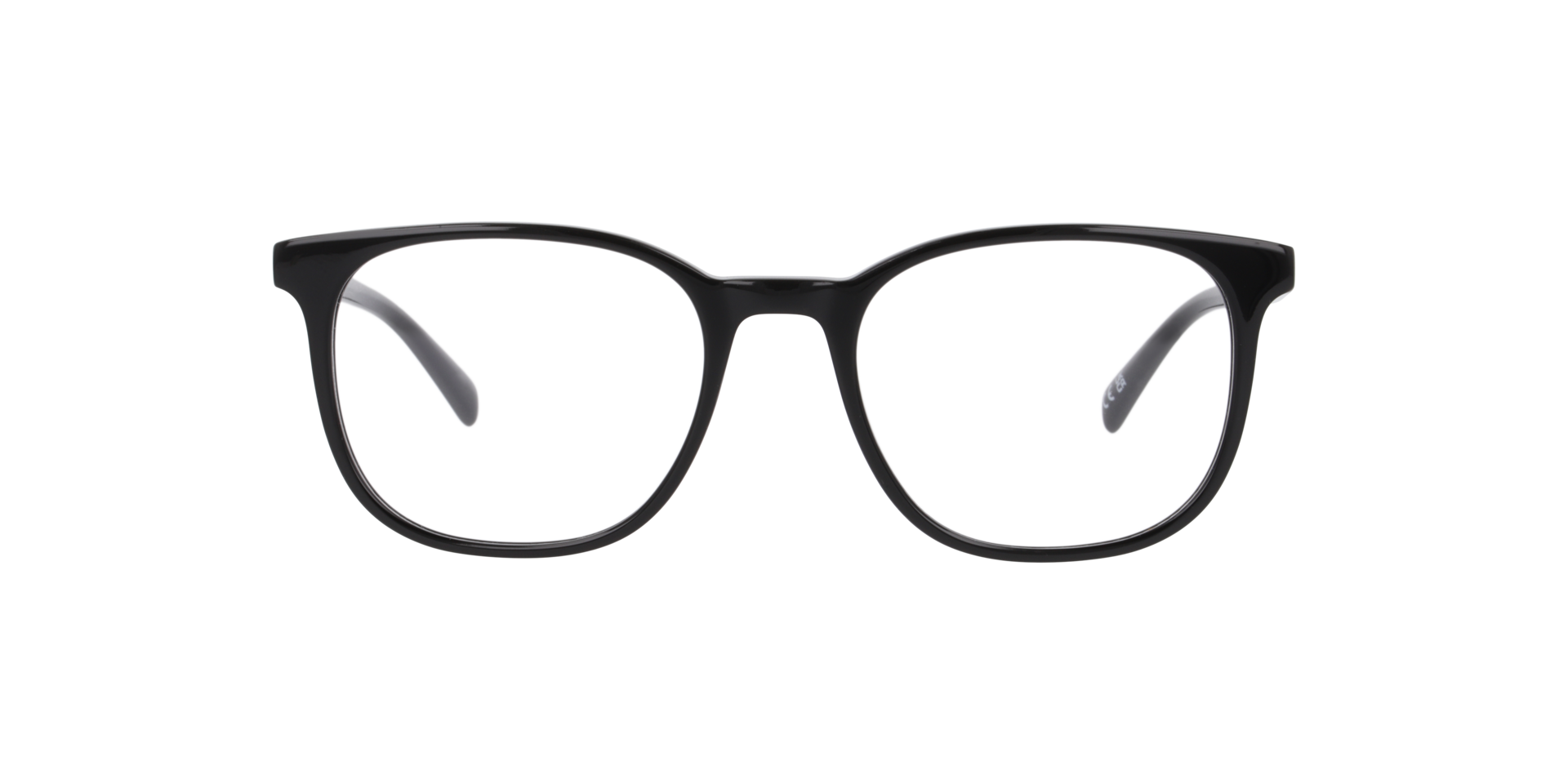 Miles Black AcetateEyeglass Frames for Glasses Direct, Front View