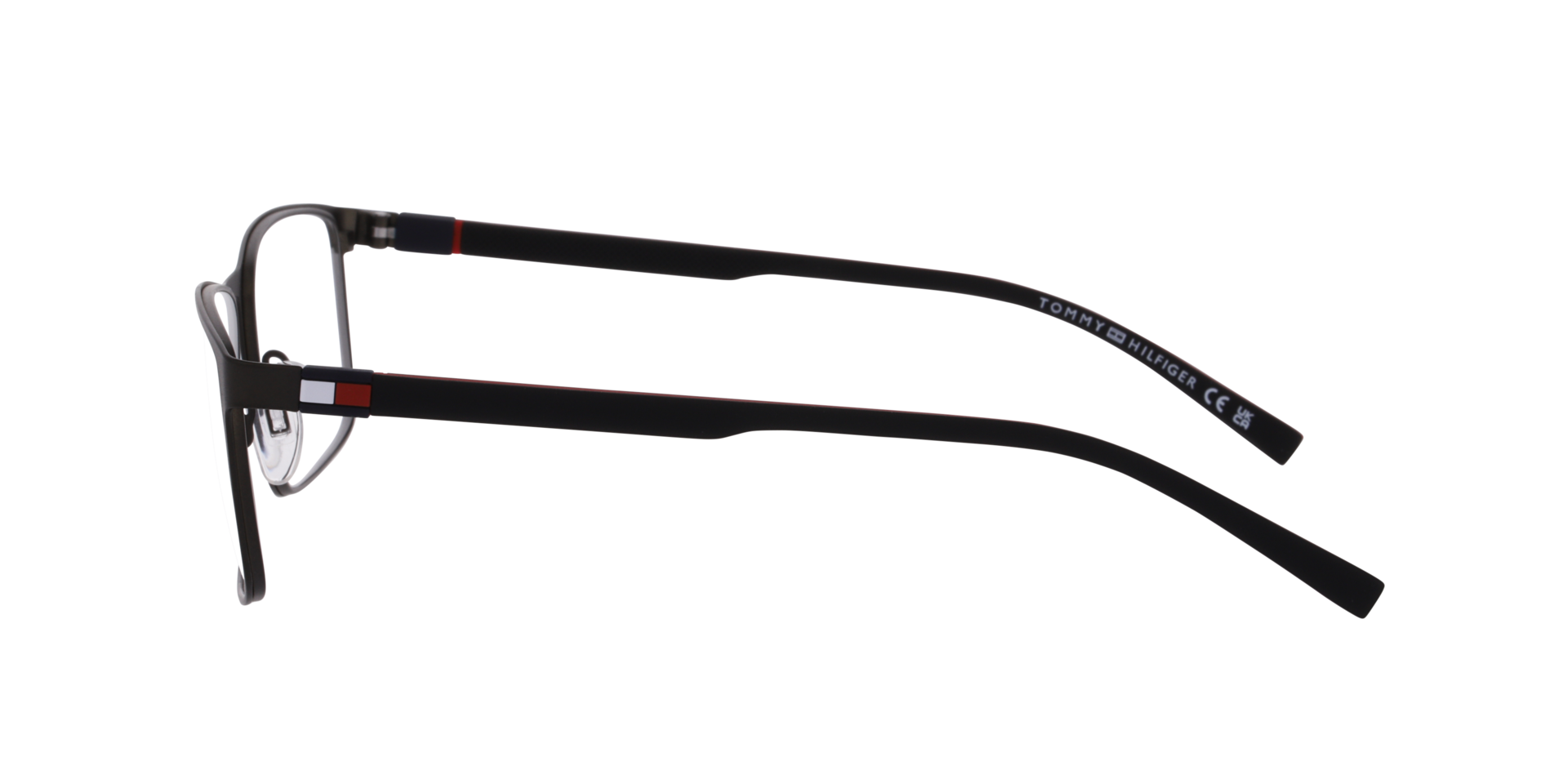 TH 2321 Black MetalEyeglass Frames for Glasses Direct, Side View