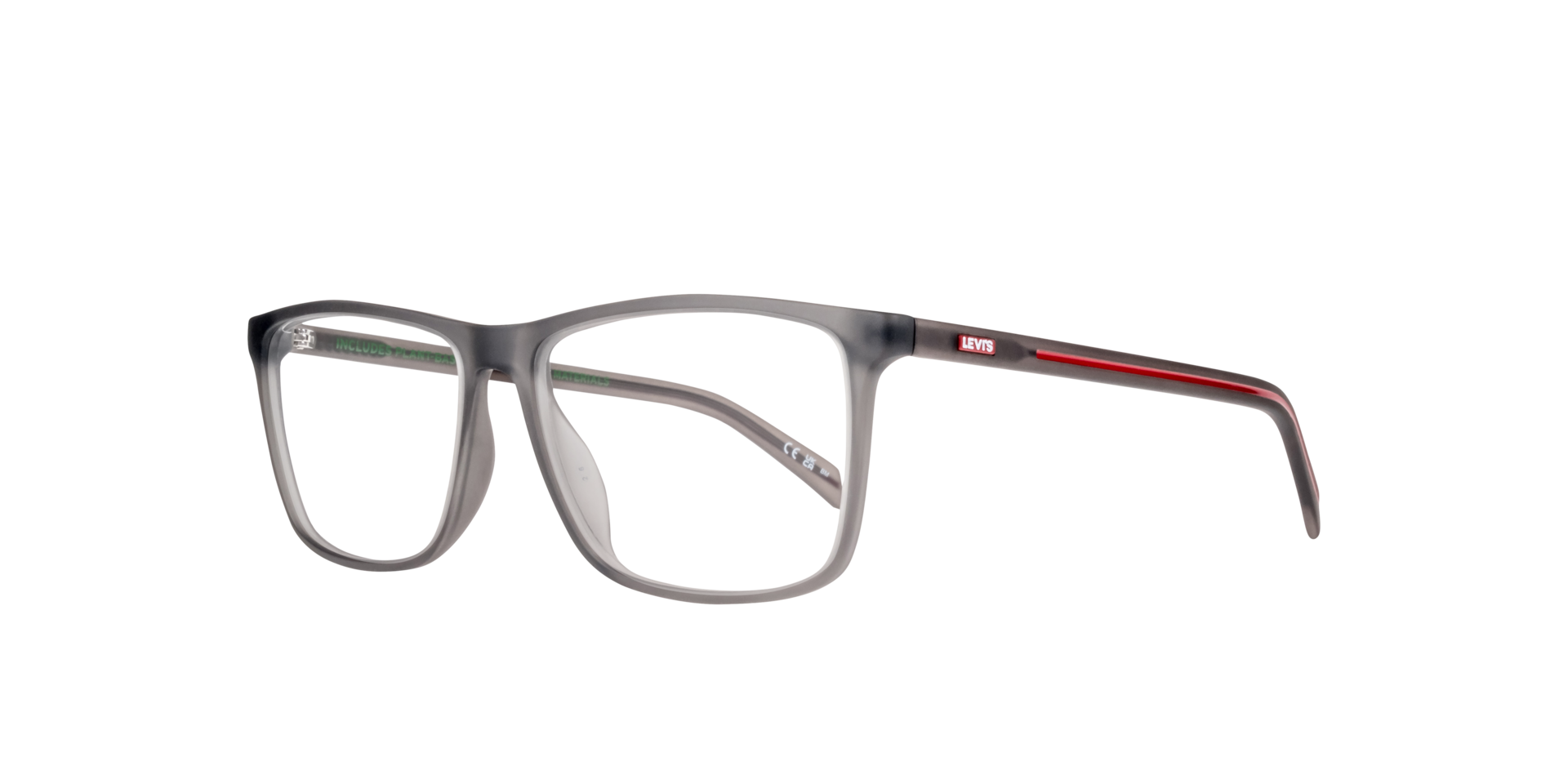 LV 5047 Silver PlasticEyeglass Frames for Glasses Direct, Angle View