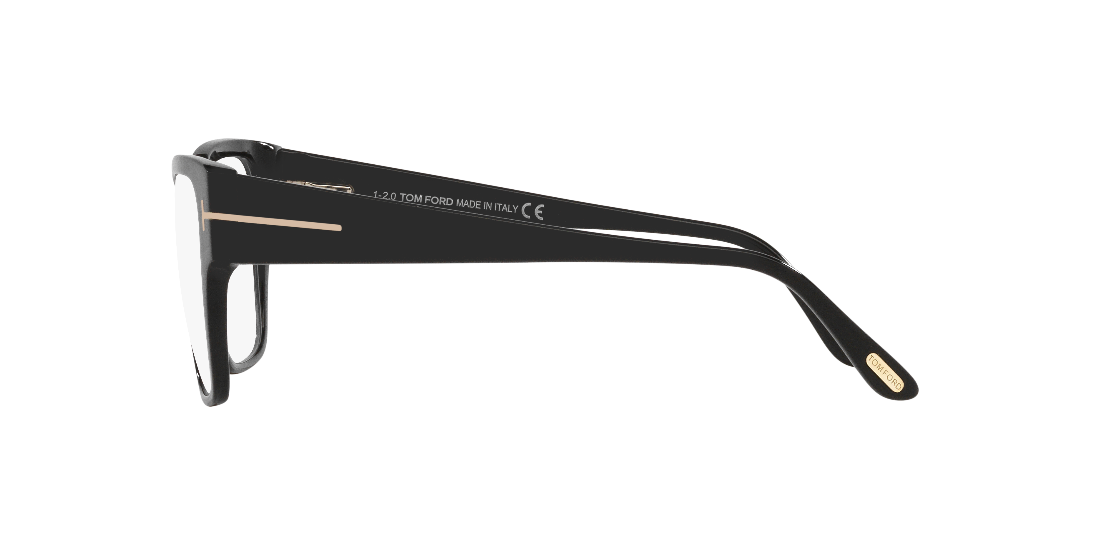 FT5745-B Black Shiny AcetateEyeglass Frames for Glasses Direct, Side View
