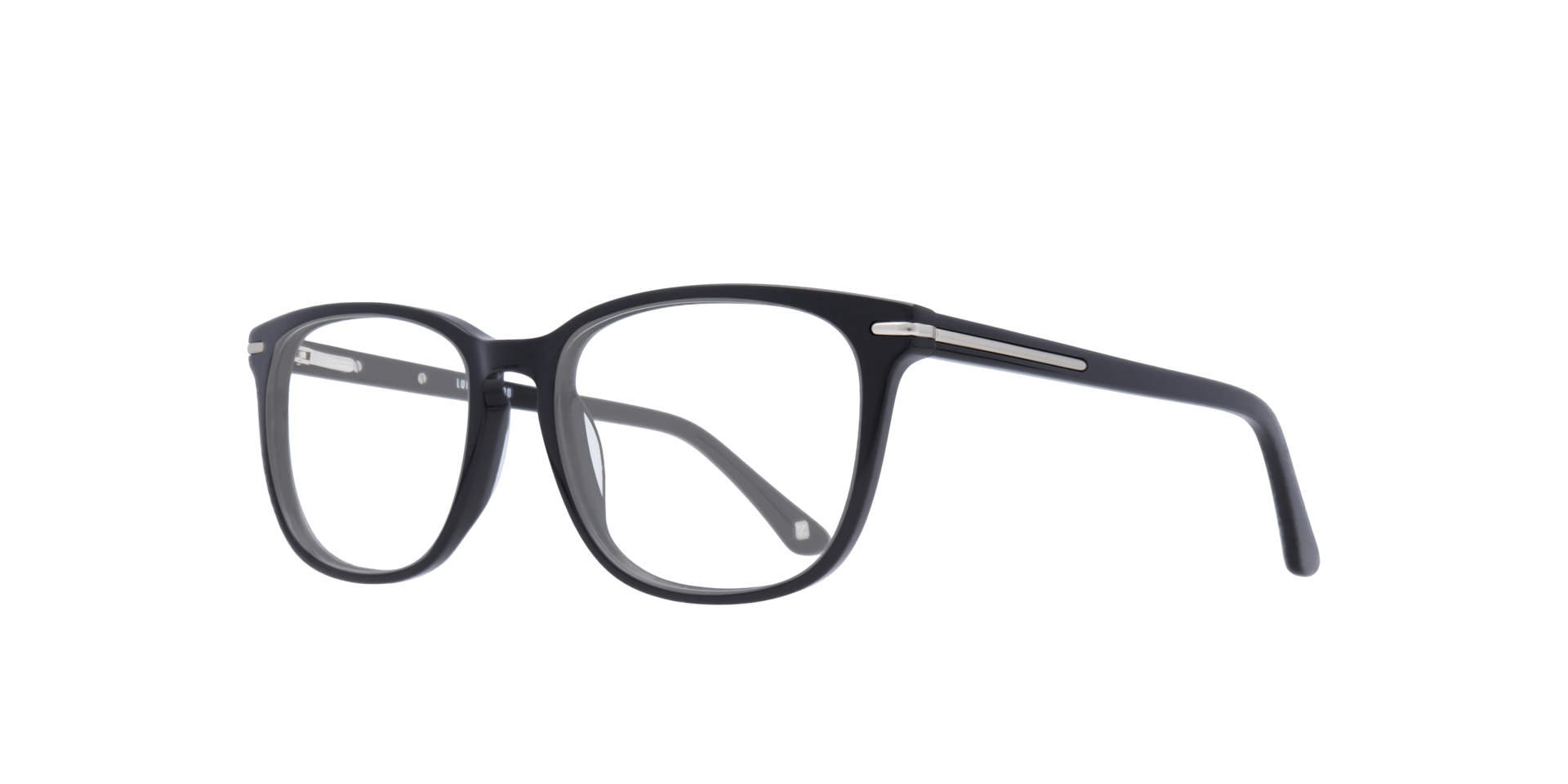 Eastcote Black AcetateEyeglass Frames for Glasses Direct, Angle View