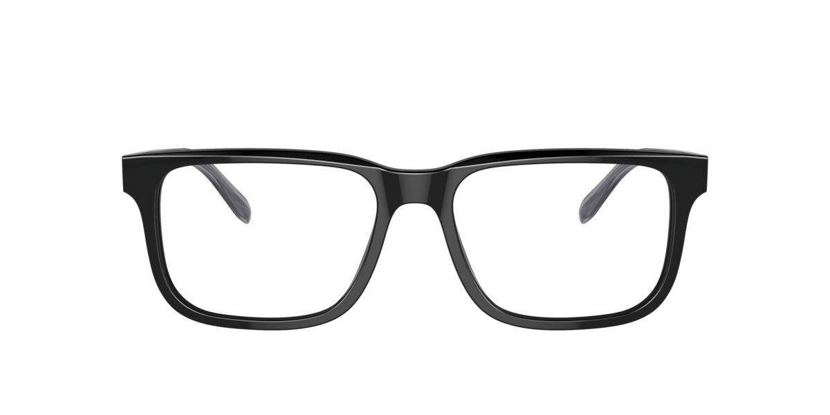 Emporio Armani Men's Black Rectangle Acetate Eyeglasses Online - Full Rim - Ea3218