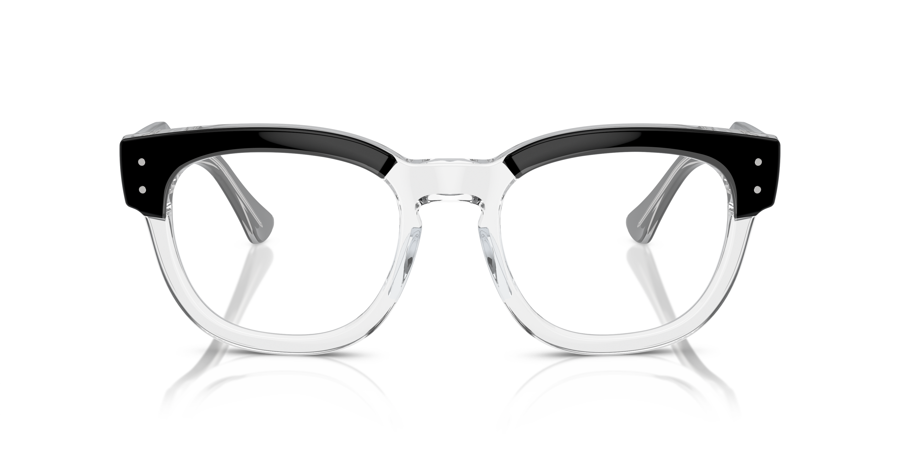 Glasses Direct ™ -RB0298V - Square Havana On Transparent Green