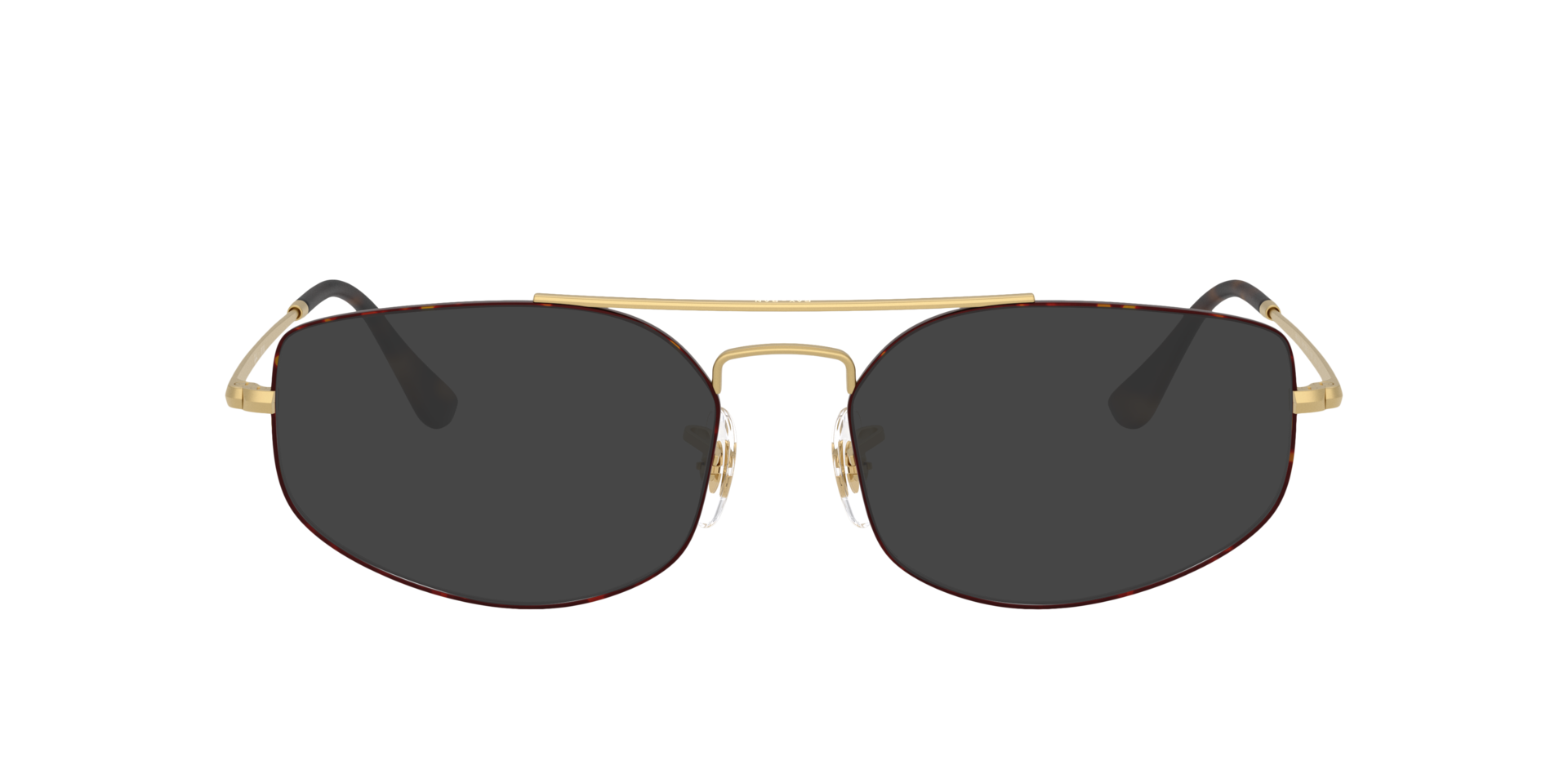 RB6545 Matte Havana On Matte Arista Gold MetalEyeglass Frames for Glasses Direct, with Tinted Lenses