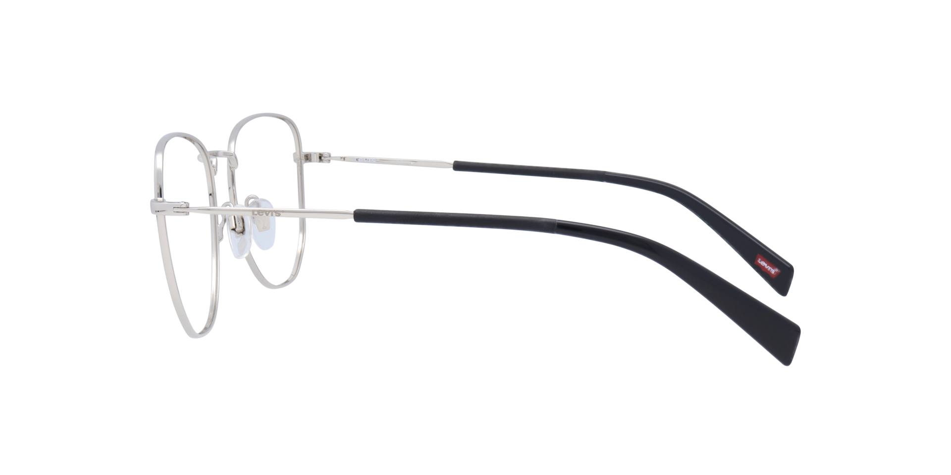 LV 1043 Silver MetalEyeglass Frames for Glasses Direct, Side View