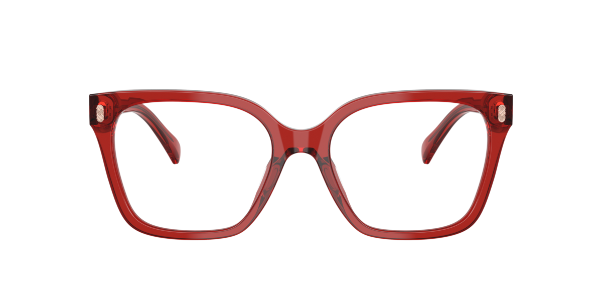 Shiny Transparent Burgundy square Acetate eyeglasses Online - Full Rim - RA7158U