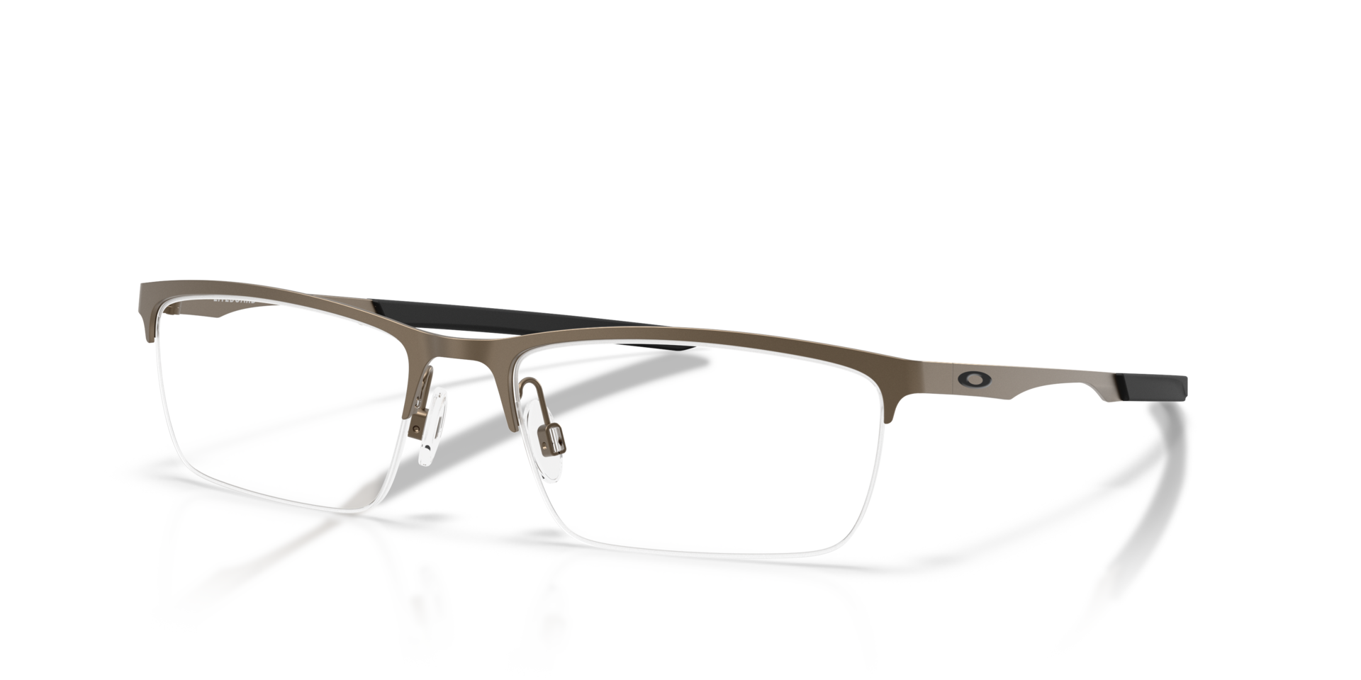 Liteboard Pewter MetalEyeglass Frames for Glasses Direct, Angle View