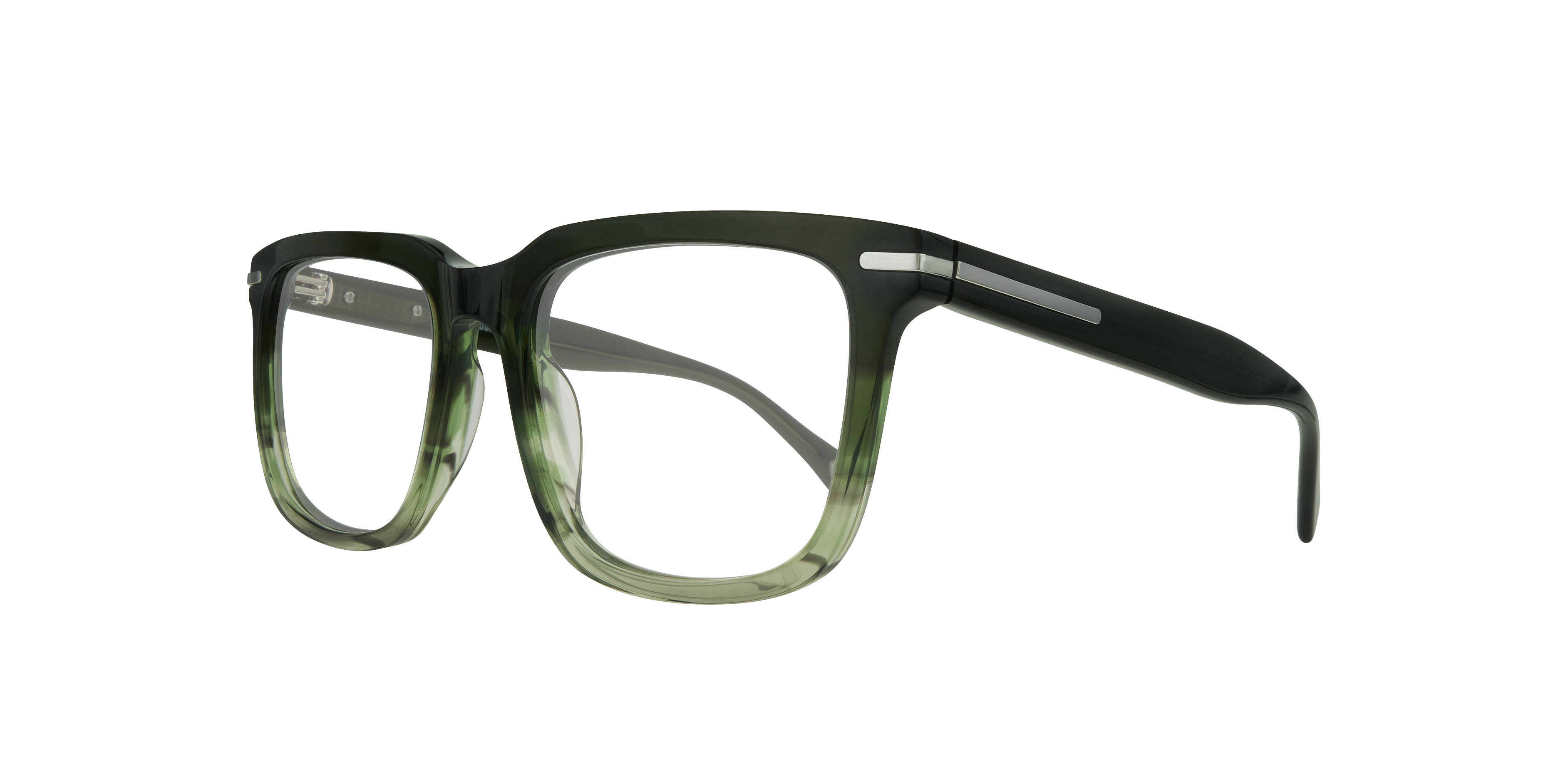 Kenton Gradient Horn Green AcetateEyeglass Frames for Glasses Direct, Angle View
