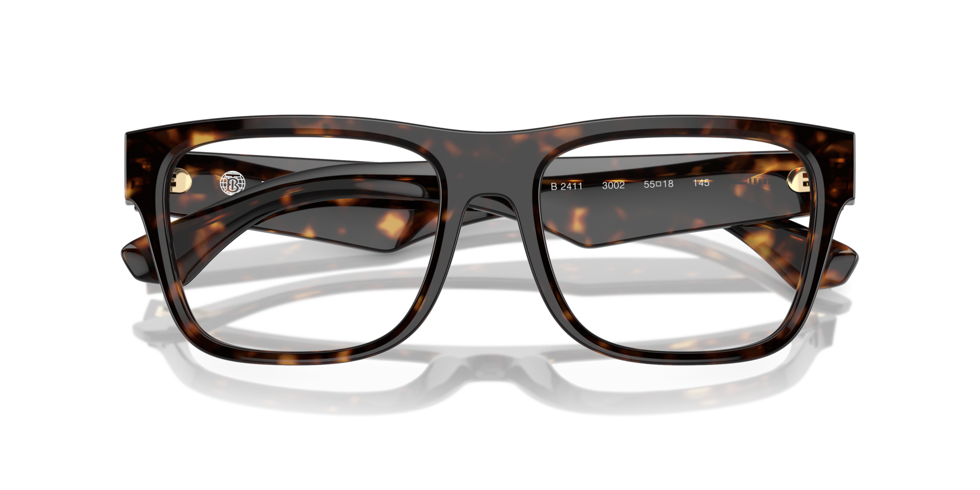 BE2411 Dark Havana AcetateEyeglass Frames for Glasses Direct, Closed View