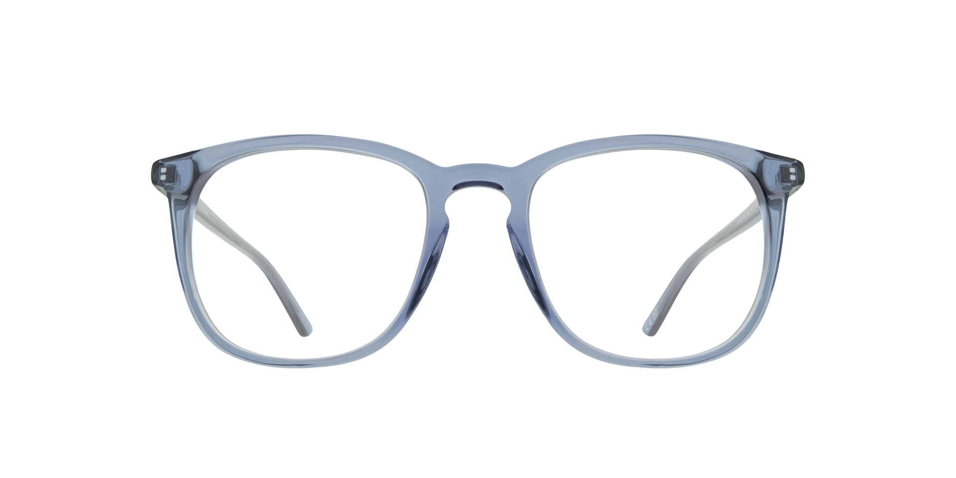 Lawson Shiny Blue AcetateEyeglass Frames for Glasses Direct, Front View