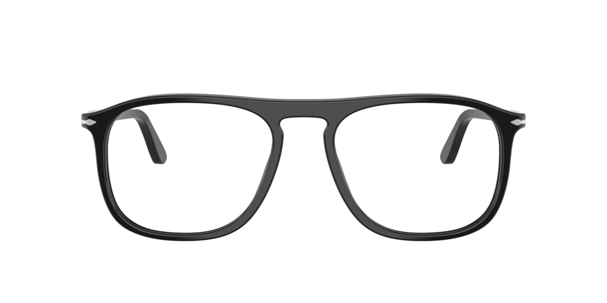 Persol Unisex Black Square Acetate Eyeglasses Online - Full Rim - Po3392v