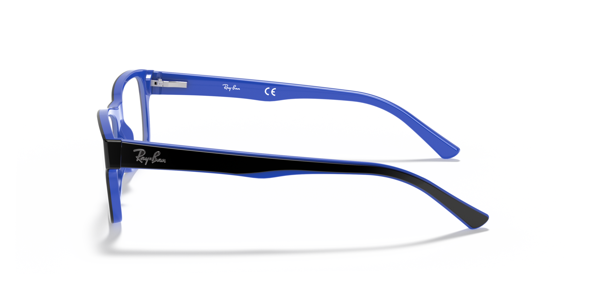RB5268 Black On Blue AcetateEyeglass Frames for Glasses Direct, Side View