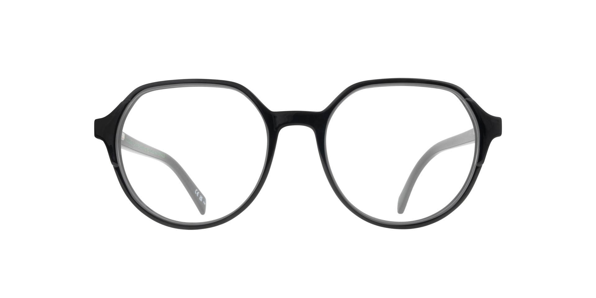 LV 1055 Black PlasticEyeglass Frames for Glasses Direct, Front View