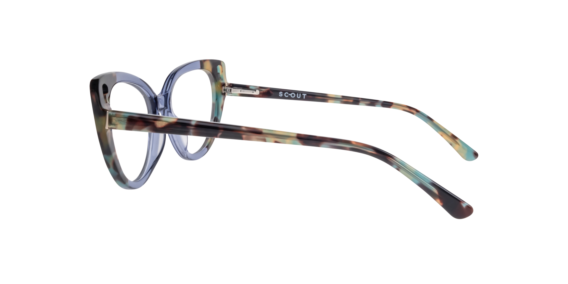 Holly Green & Havana AcetateEyeglass Frames for Glasses Direct, Side View