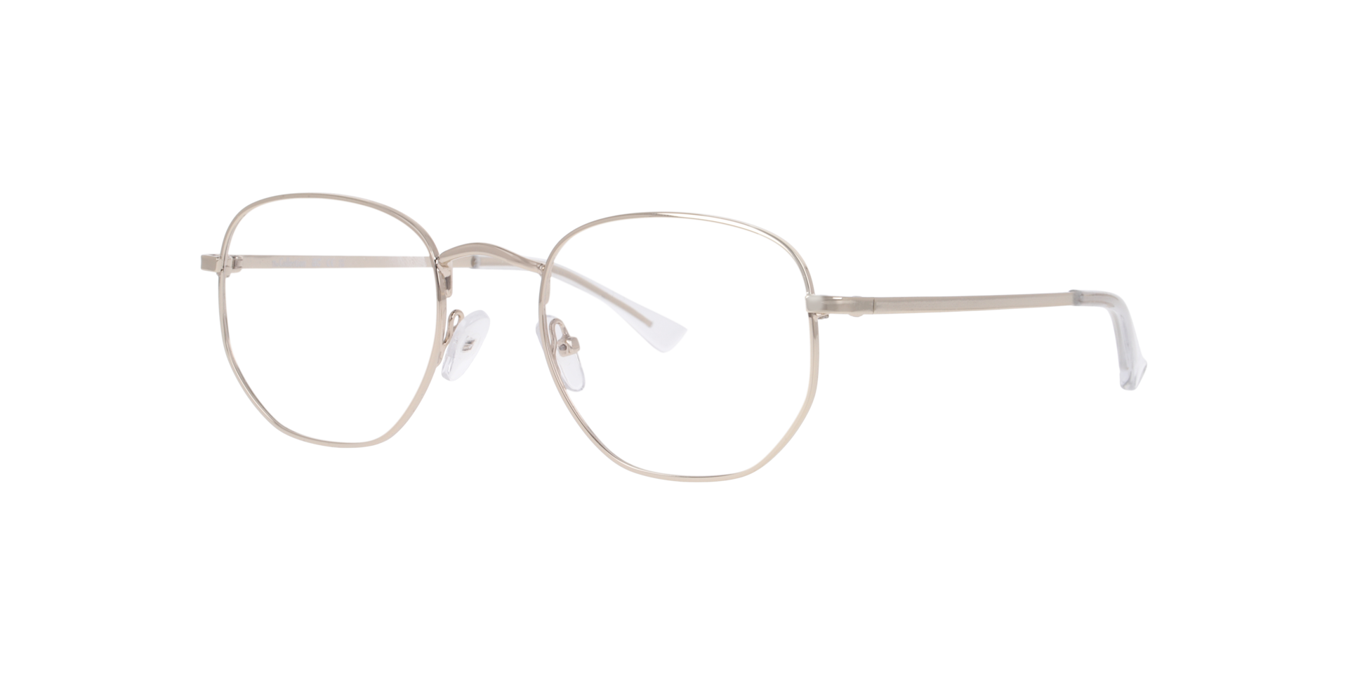 Nova Gold MetalEyeglass Frames for Glasses Direct, Angle View