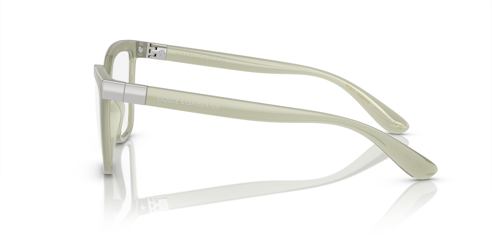 DG5076 Milky Green PlasticEyeglass Frames for Glasses Direct, Side View
