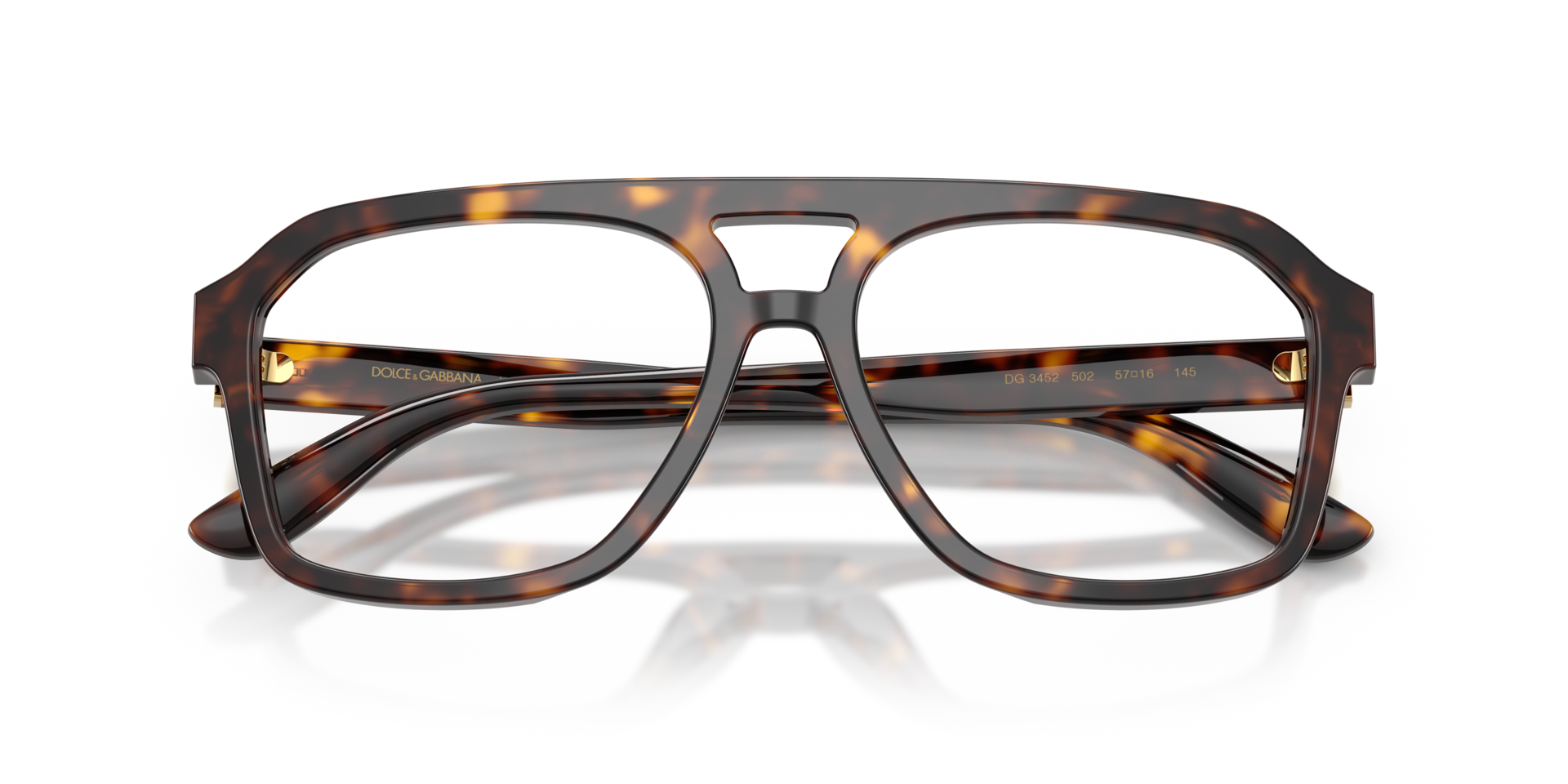 DG3452 Havana AcetateEyeglass Frames for Glasses Direct, Closed View