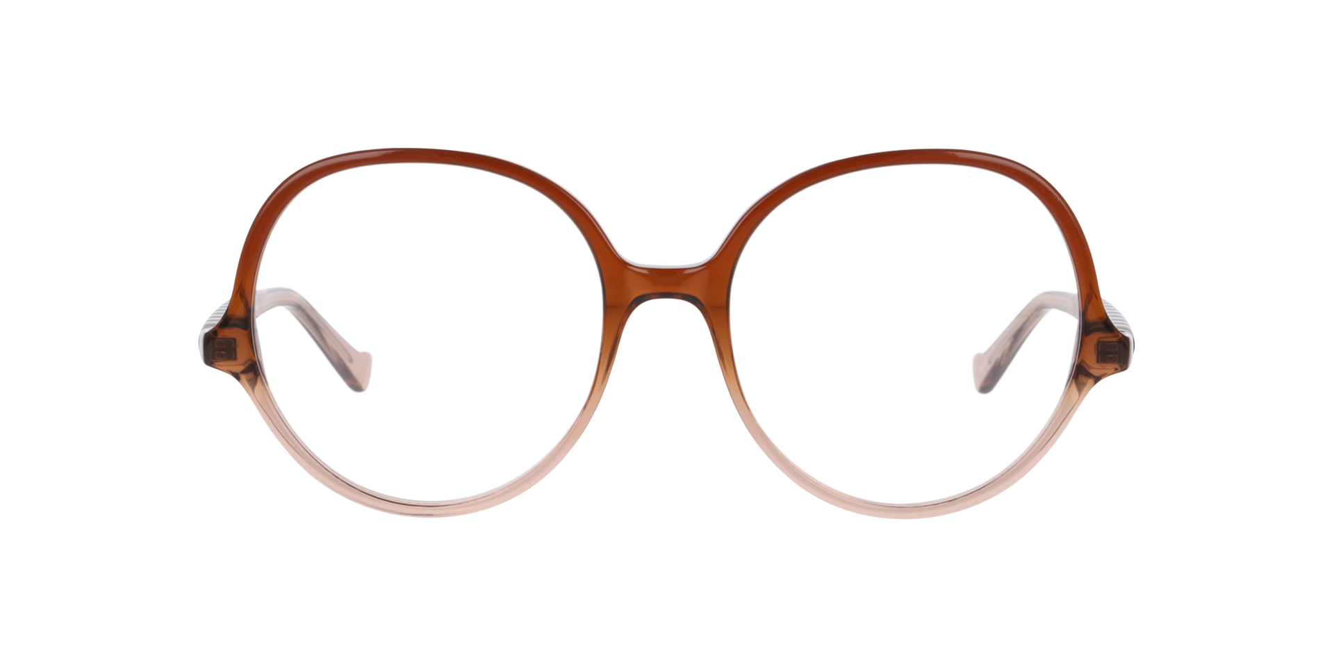 Nia Brown & Beige AcetateEyeglass Frames for Glasses Direct, Front View