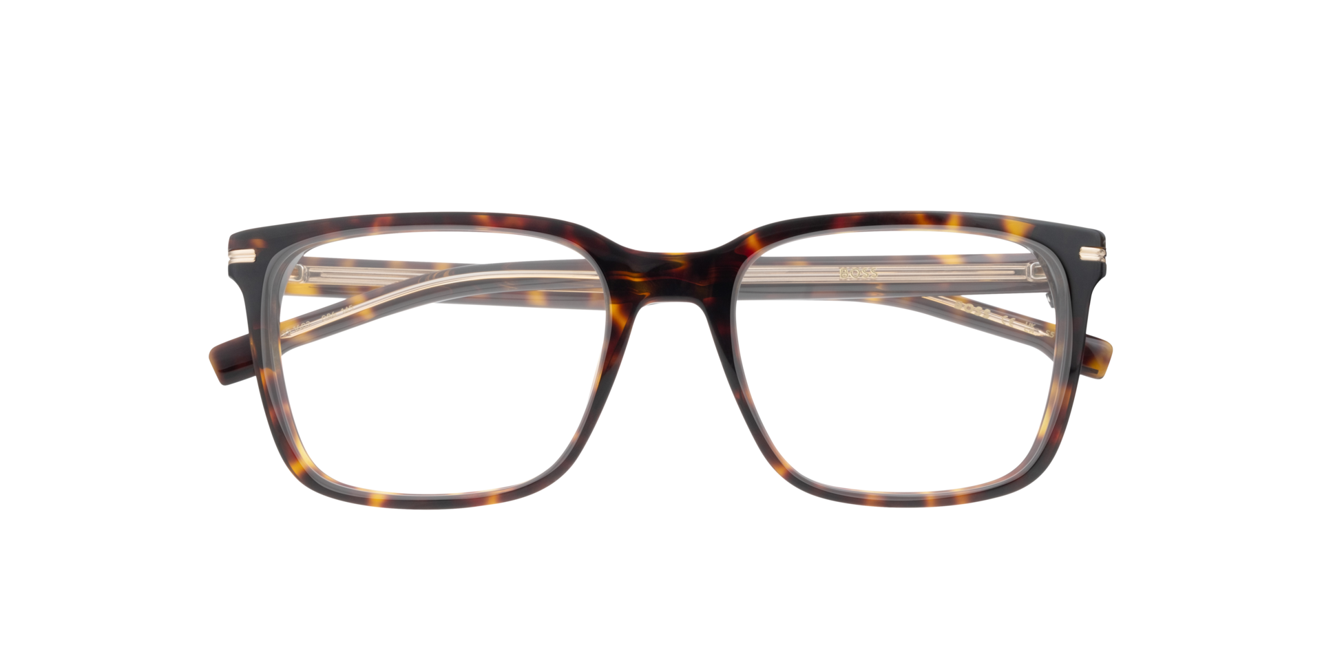 BOSS 1602 Tortoise PlasticEyeglass Frames for Glasses Direct, Closed View