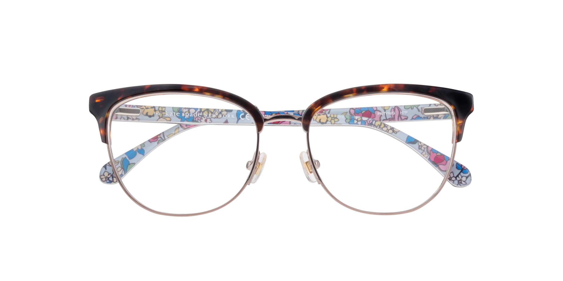 Paityn/G Tortoise MetalEyeglass Frames for Glasses Direct, Closed View