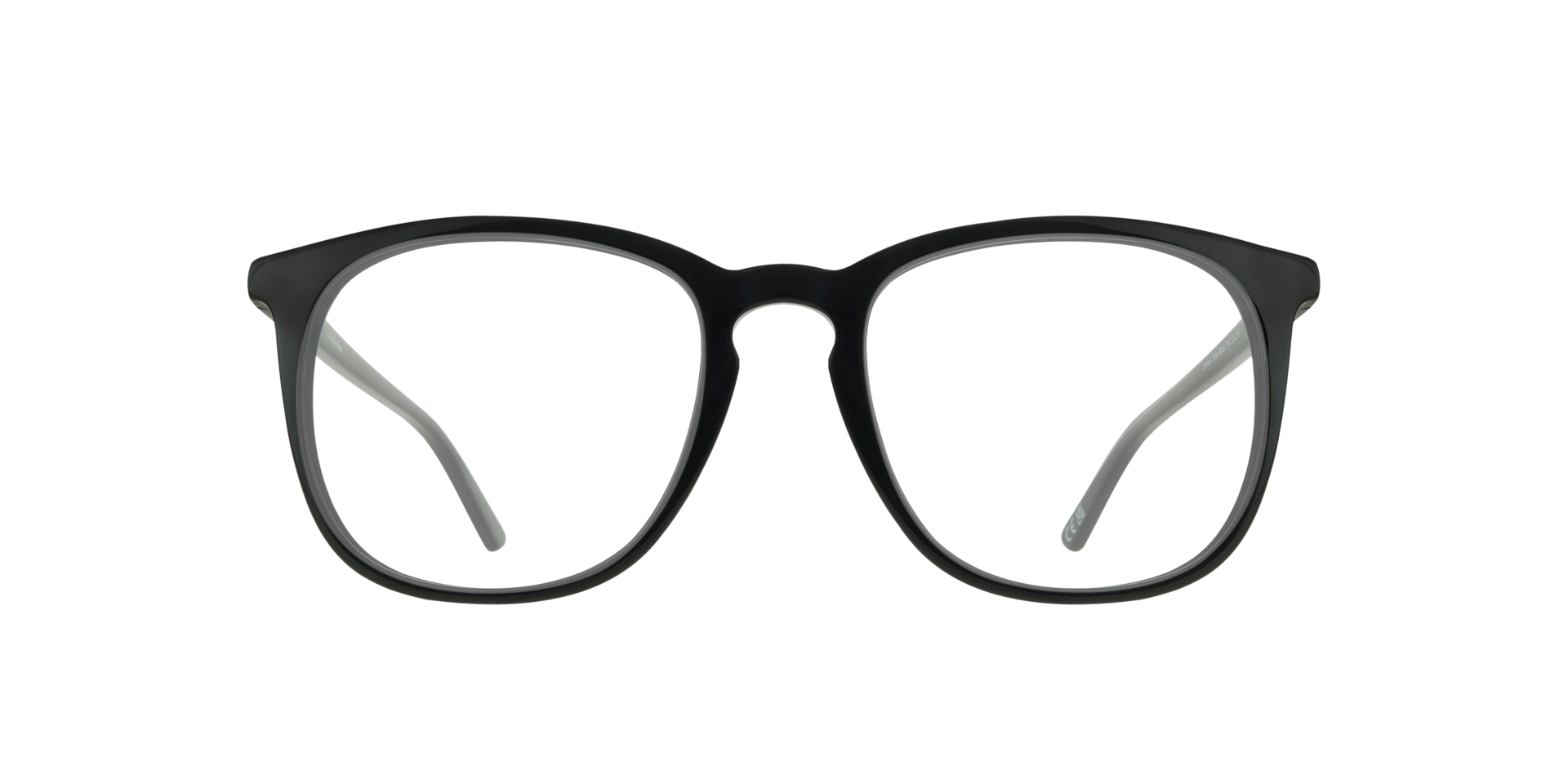 Lawson Shiny Black AcetateEyeglass Frames for Glasses Direct, Front View