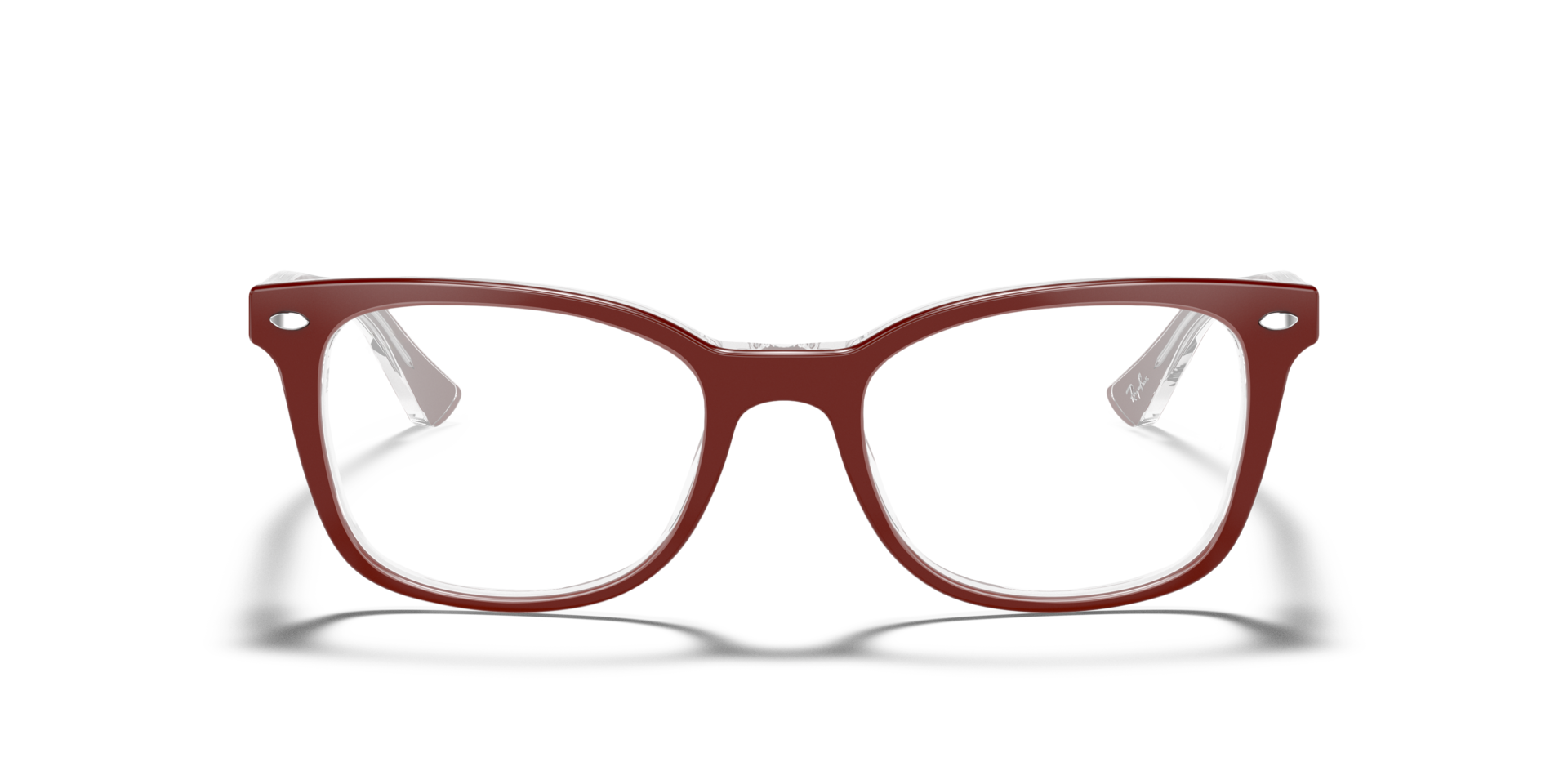 RB5285 Bordeaux On Transparent AcetateEyeglass Frames for Glasses Direct, Front View
