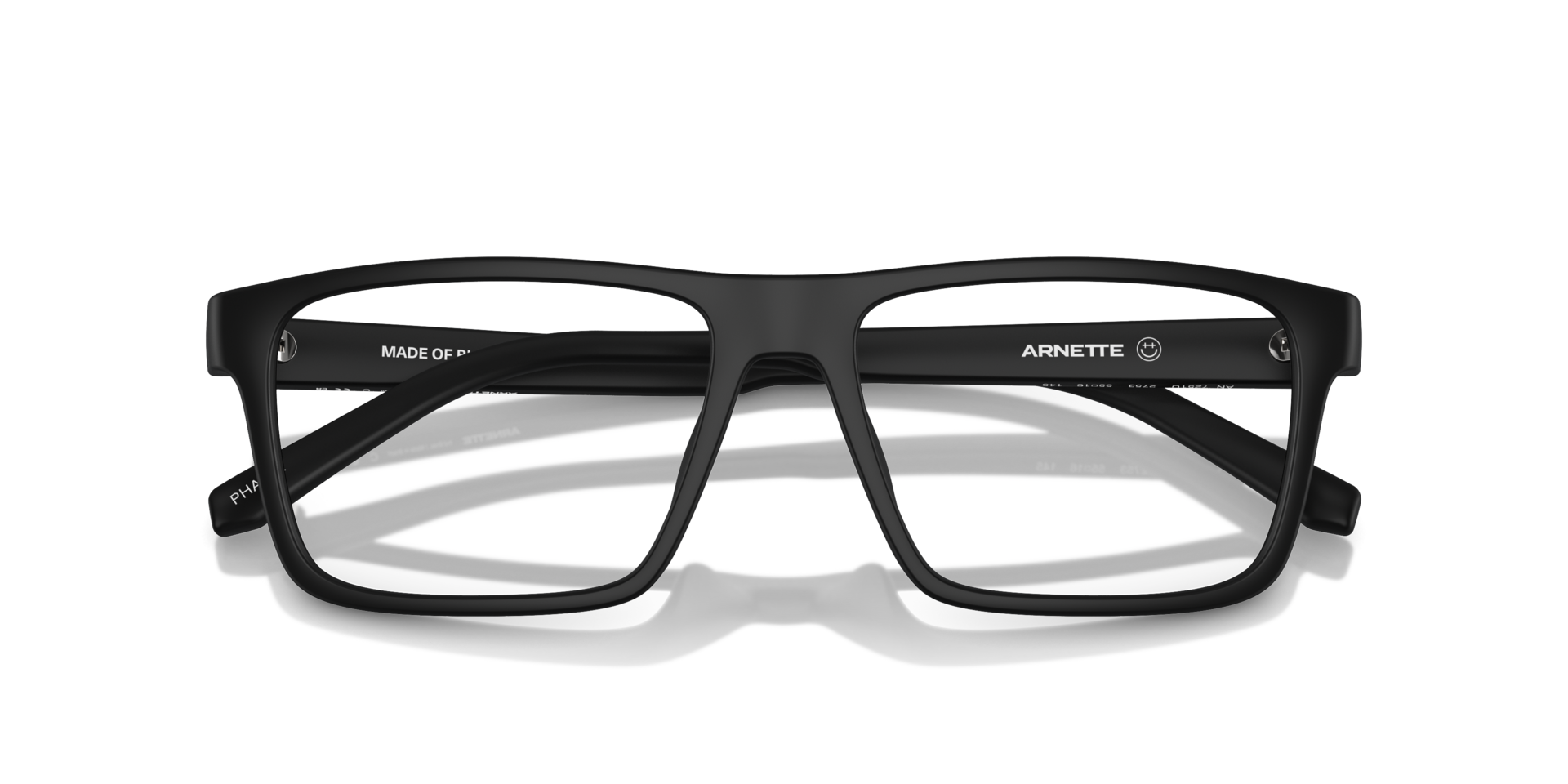 AN7251U Matte Black PlasticEyeglass Frames for Glasses Direct, Closed View