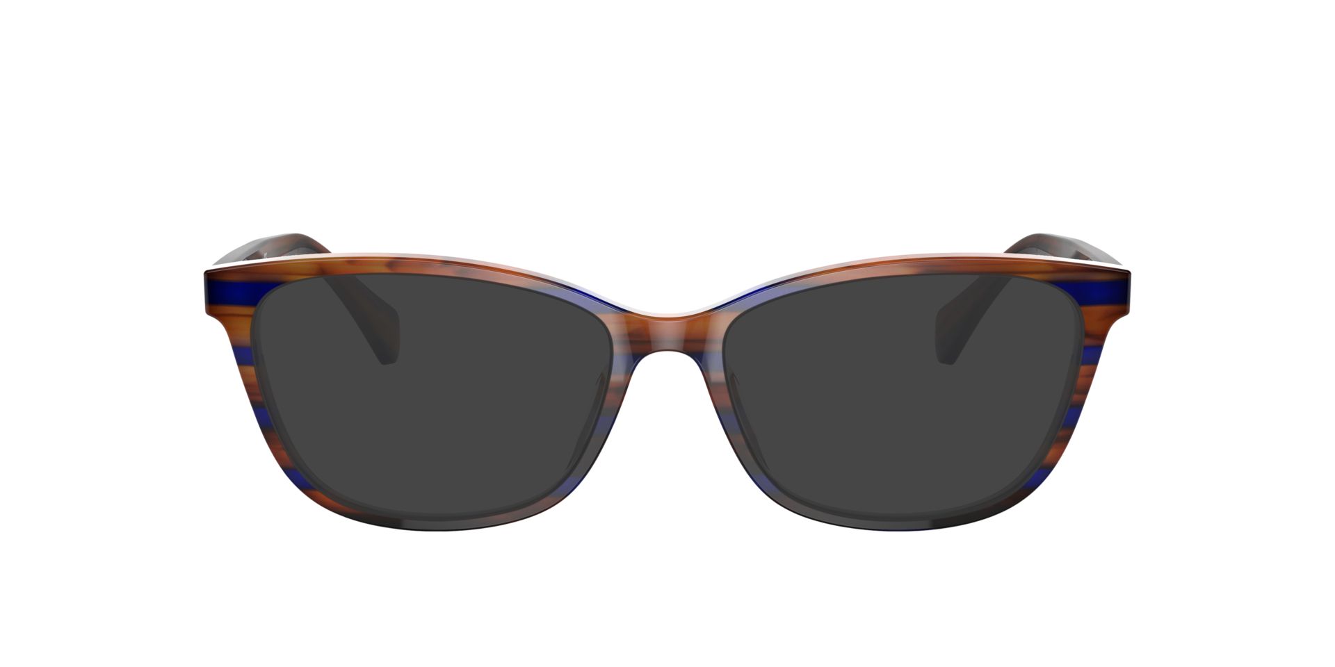RA7133U Striped Brown Blue AcetateEyeglass Frames for Glasses Direct, with Tinted Lenses