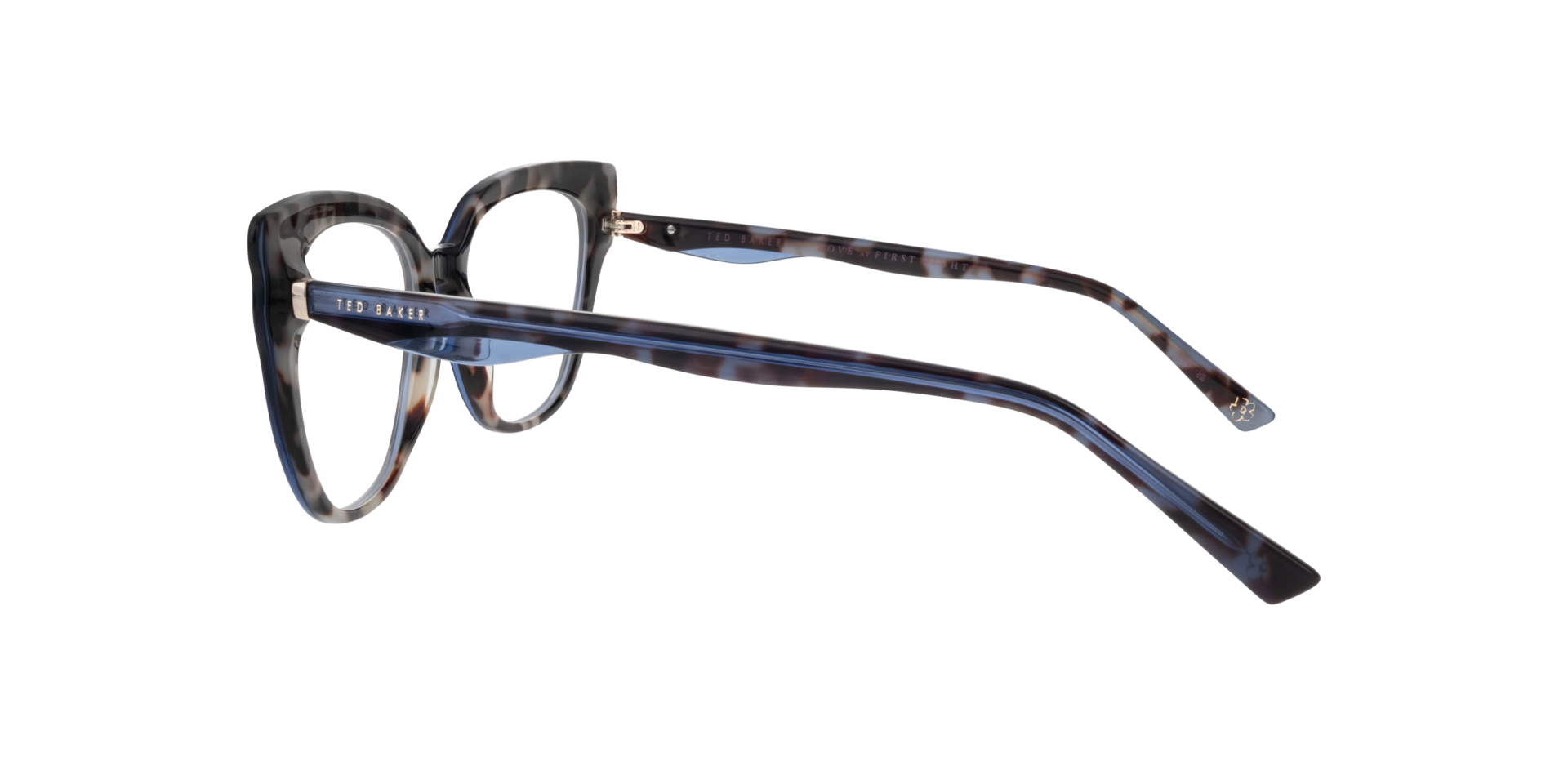 TB9230 Blue AcetateEyeglass Frames for Glasses Direct, Side View