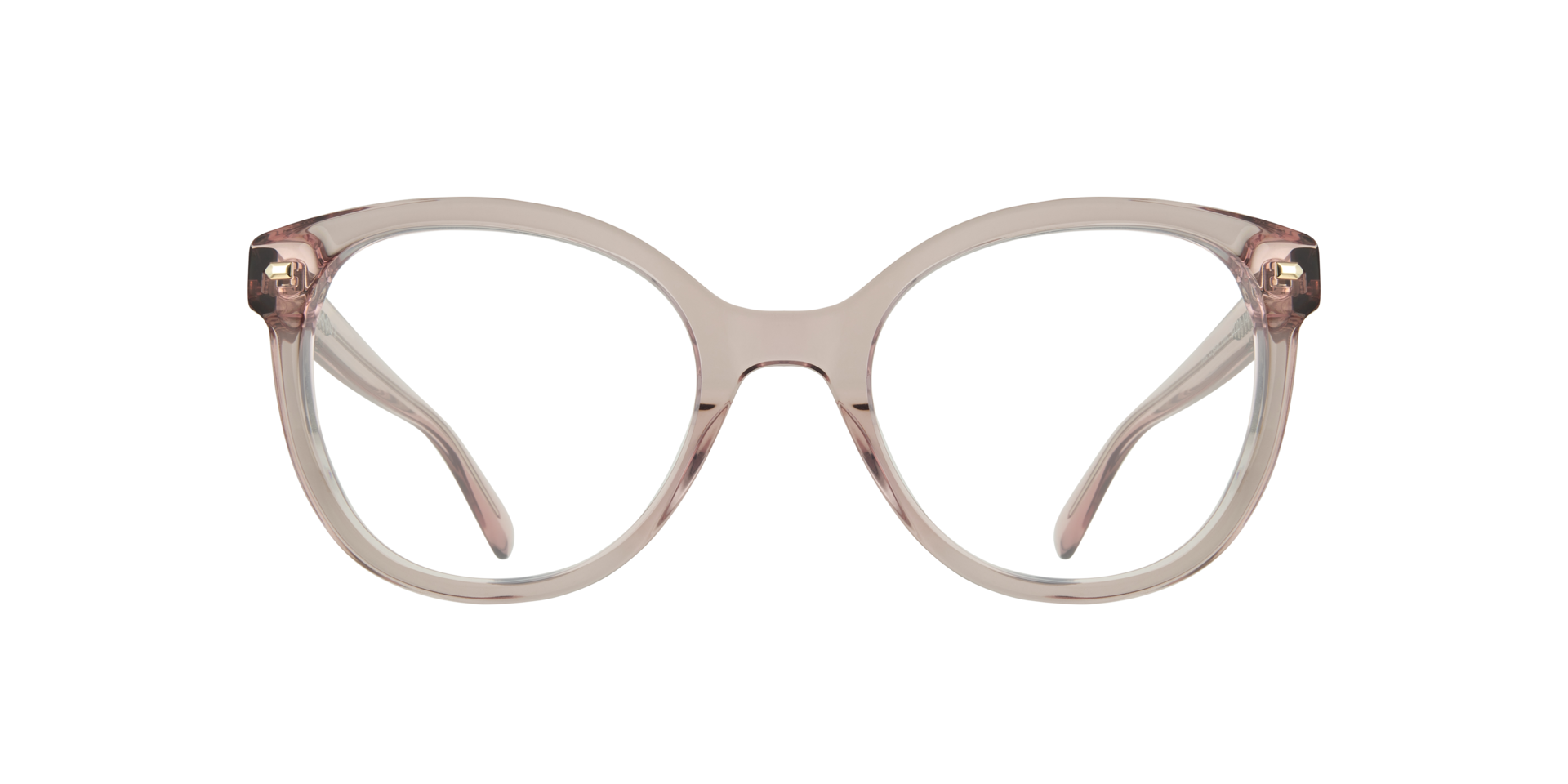Jade Crystal Pink AcetateEyeglass Frames for Glasses Direct, Front View