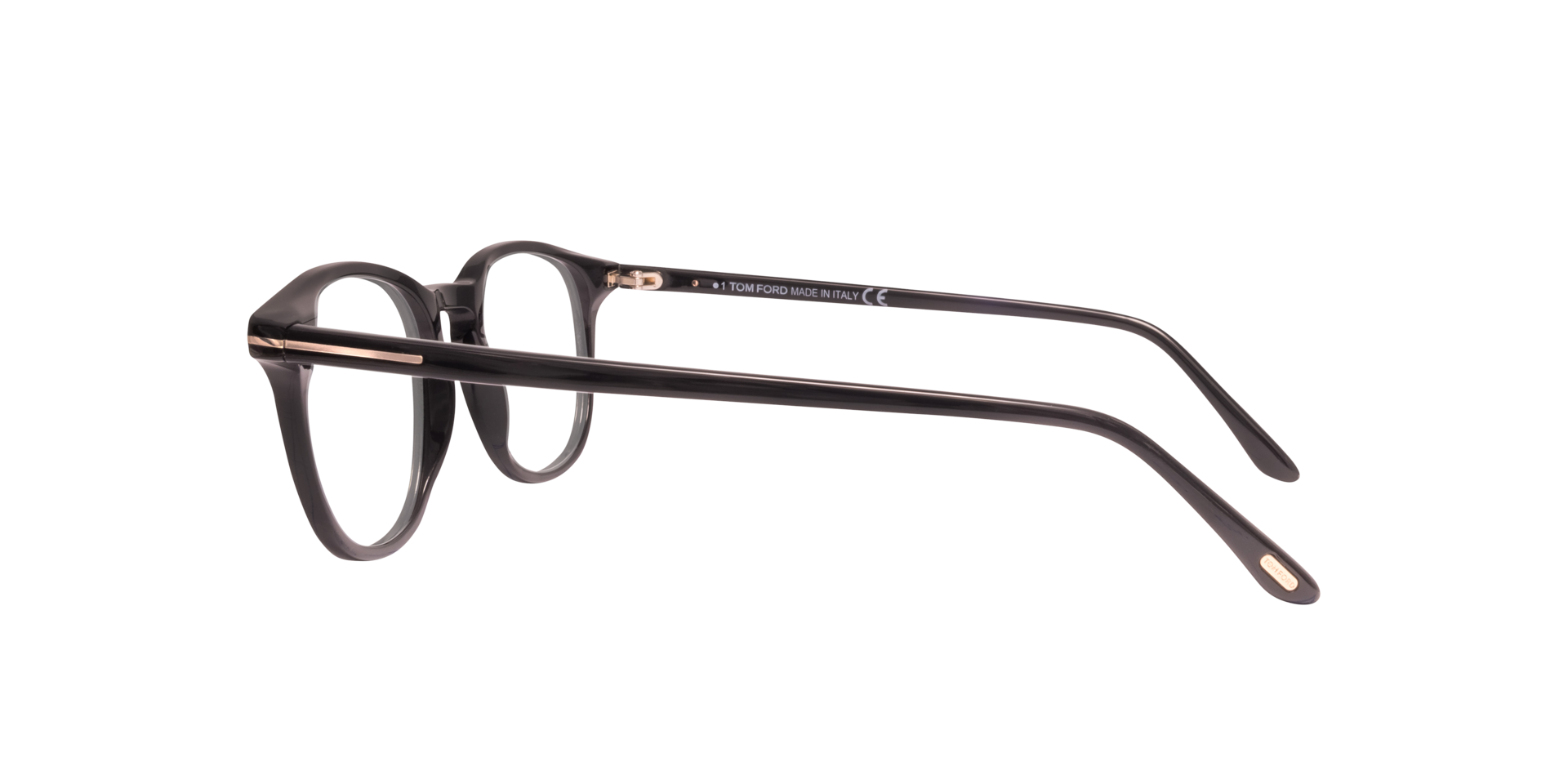 FT5832-B_48001 Black AcetateEyeglass Frames for Glasses Direct, Side View